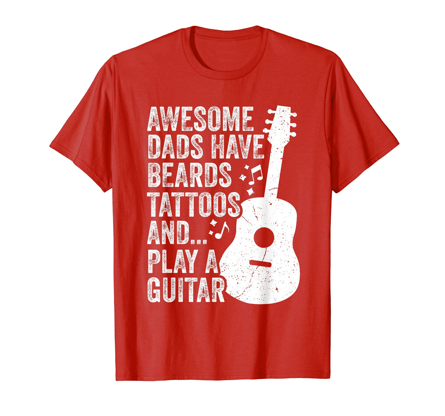 Mens Funny Musician Beard Inked Dad T-Shirt - Unique Graphic Men Women - T-Shirt, Sweatshirt, Hoodie