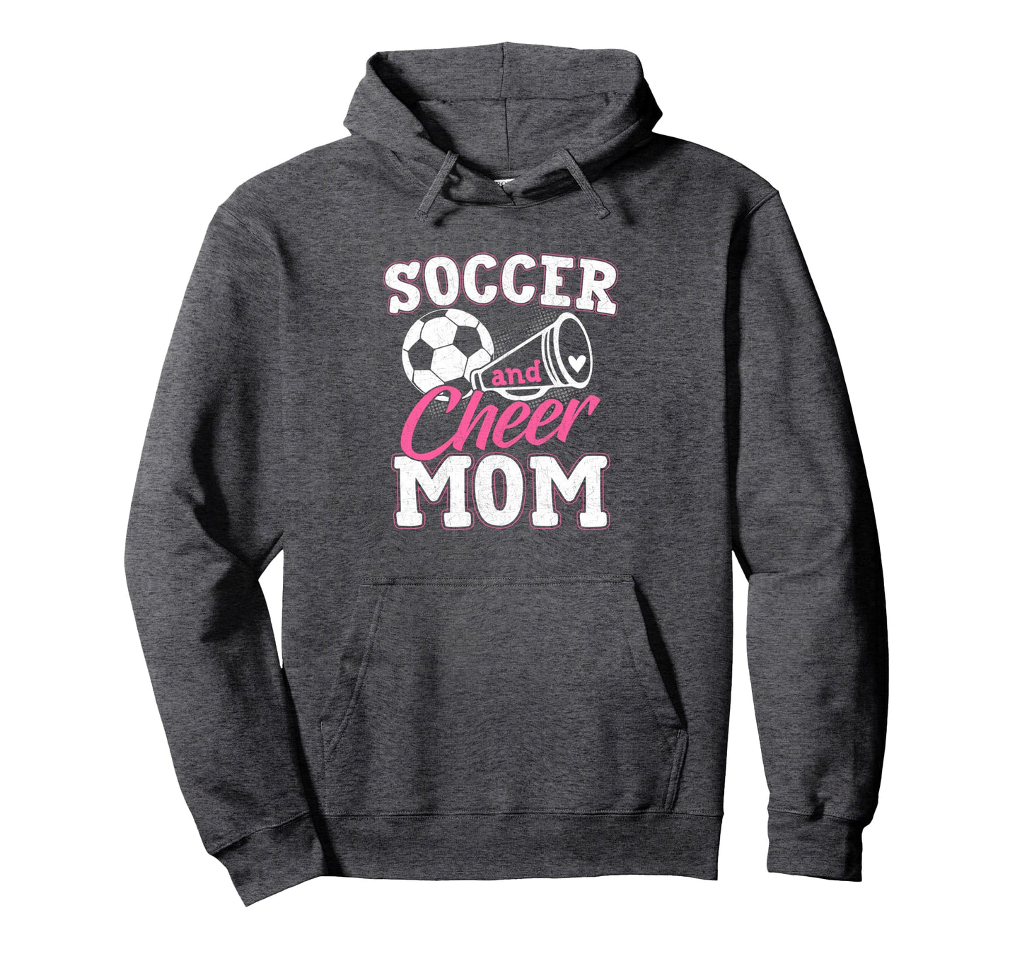 Funny Cheerleading Mom Soccer And Hoodie - Minimalist Print for Adults - T-Shirt, Sweatshirt, Hoodie