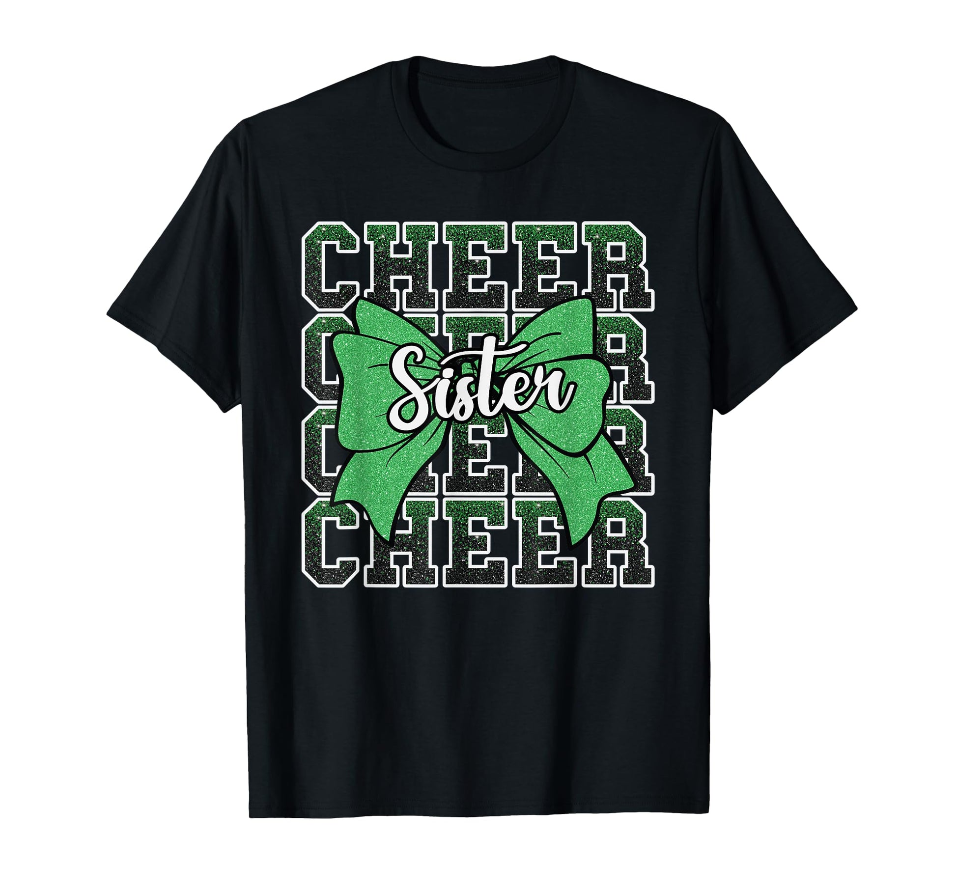 Cheer Sister Bow Sport Cheerleader T-Shirt - Novelty Apparel Unisex - T-Shirt, Sweatshirt, Hoodie