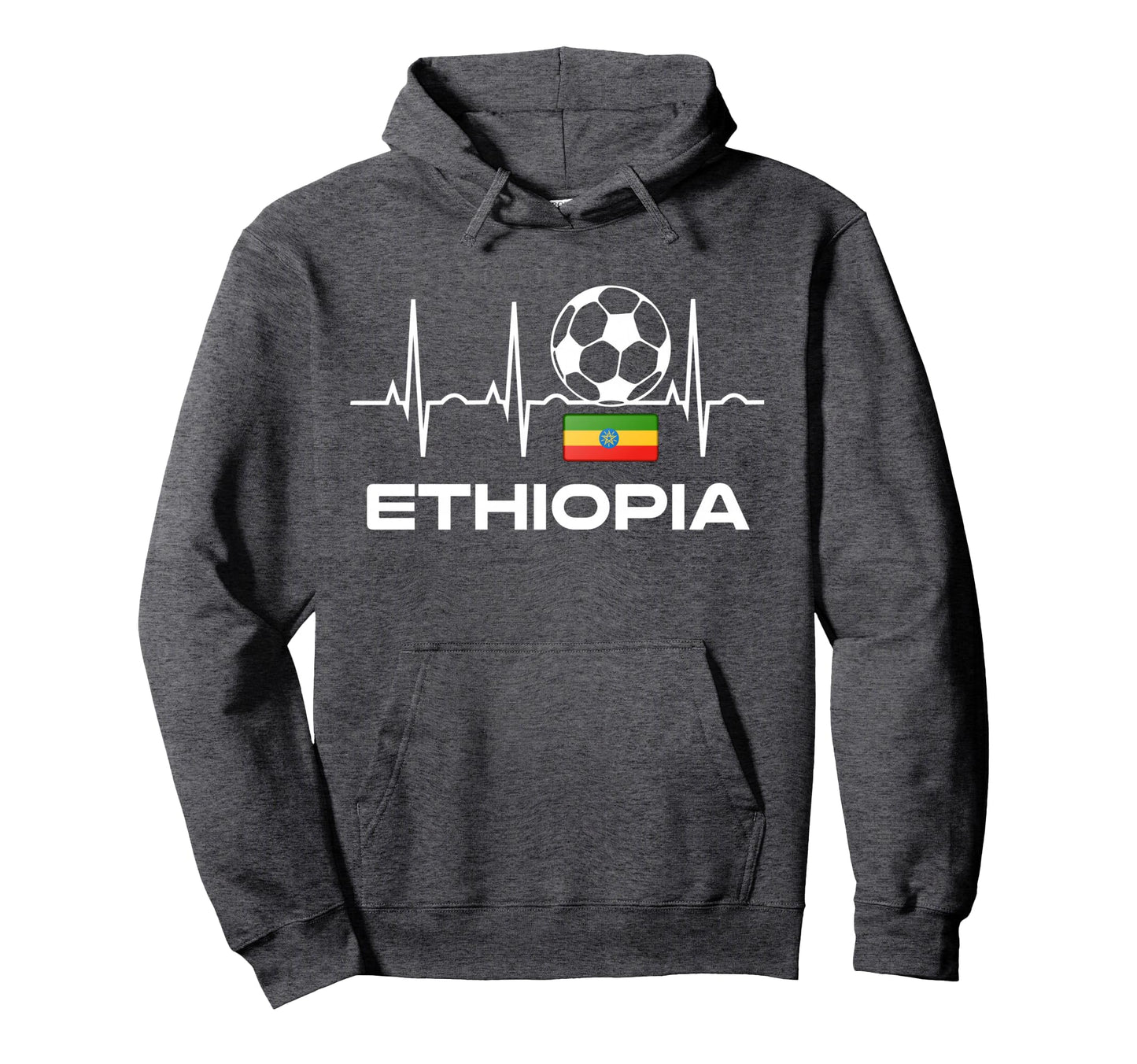 Ethiopia Soccer Jersey Ethiopian Hoodie - Graphic Print for Adults - T-Shirt, Sweatshirt, Hoodie