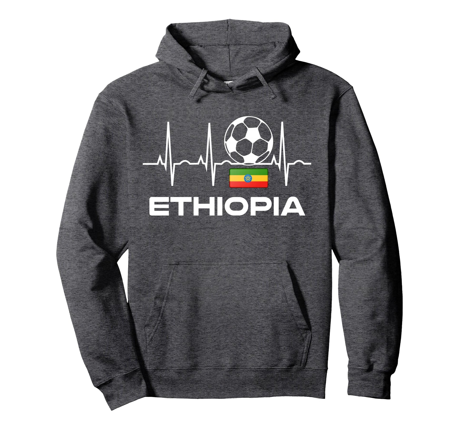 Ethiopia Soccer Jersey Ethiopian Hoodie - Graphic Print for Adults - T-Shirt, Sweatshirt, Hoodie