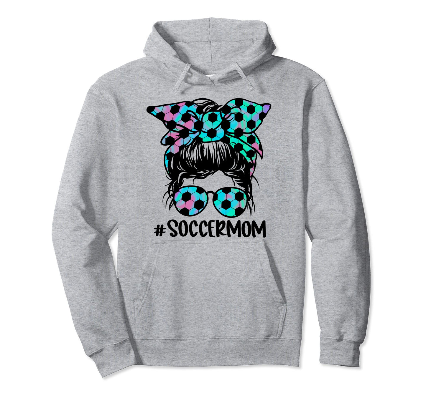 Tie Dye Soccer Mom Funny Rainbow Messy Hoodie - Minimalist Print Unisex - T-Shirt, Sweatshirt, Hoodie