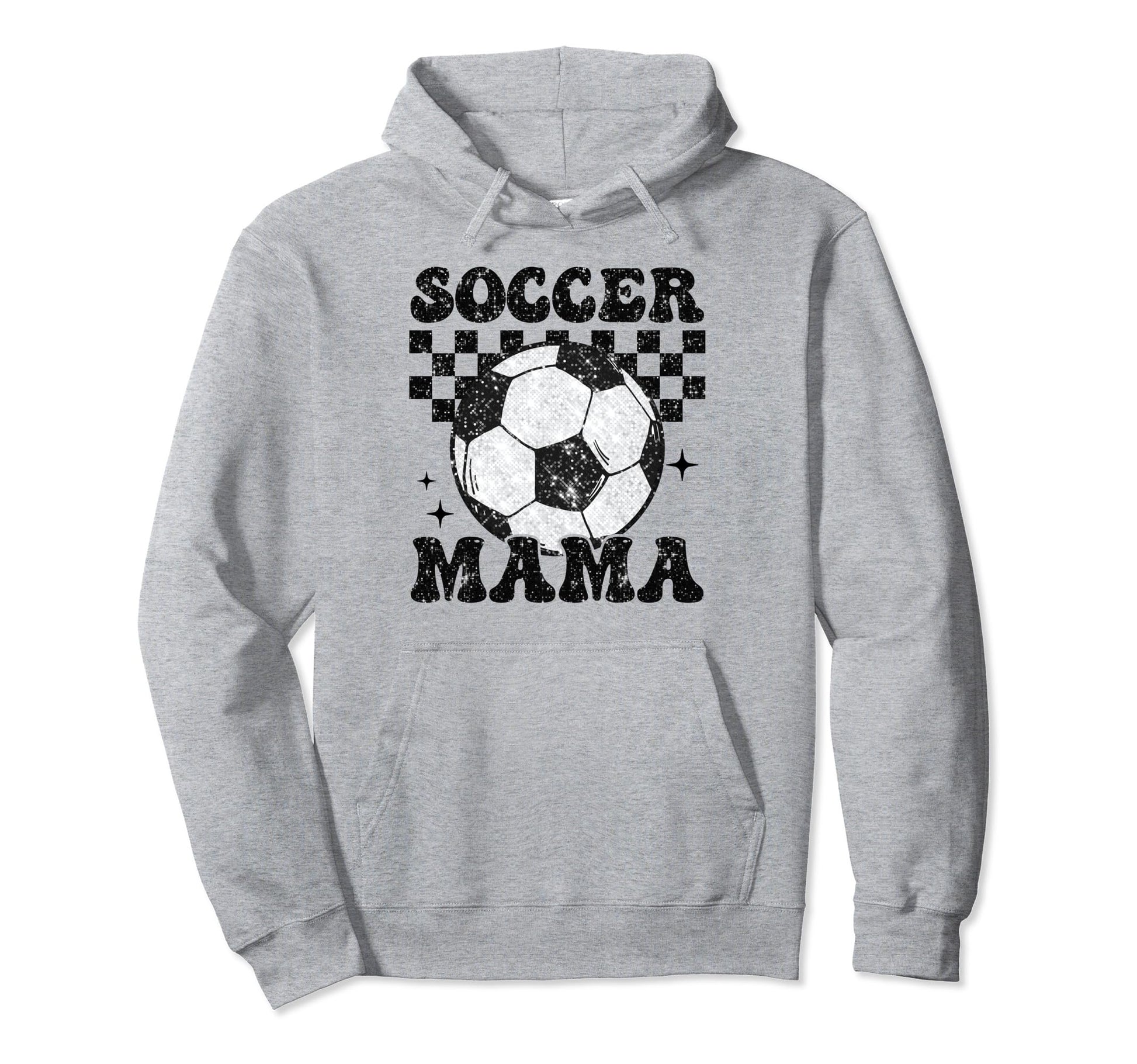 Soccer Mama Checkered Funny Hoodie - Casual Everyday Wear for Adults - T-Shirt, Sweatshirt, Hoodie