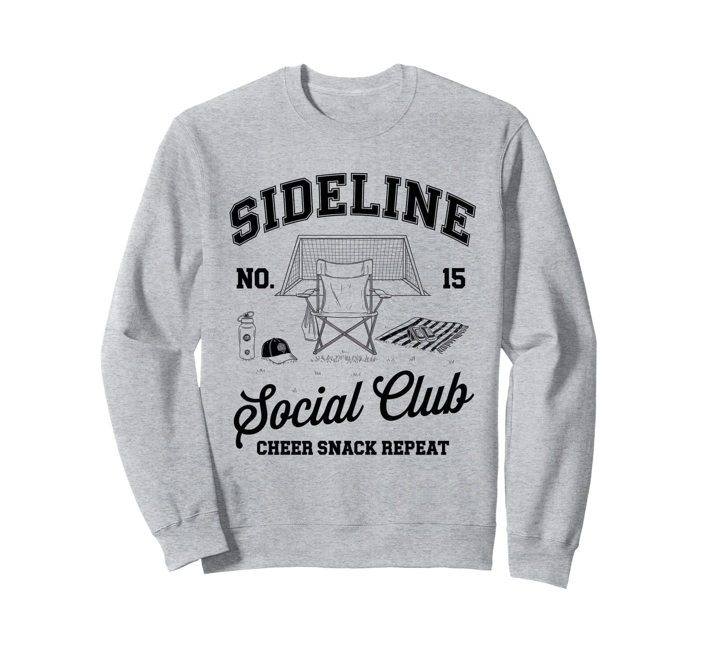 Sideline Social Club Soccer Sweatshirt - Casual Everyday Wear Men Women - T-Shirt, Sweatshirt, Hoodie