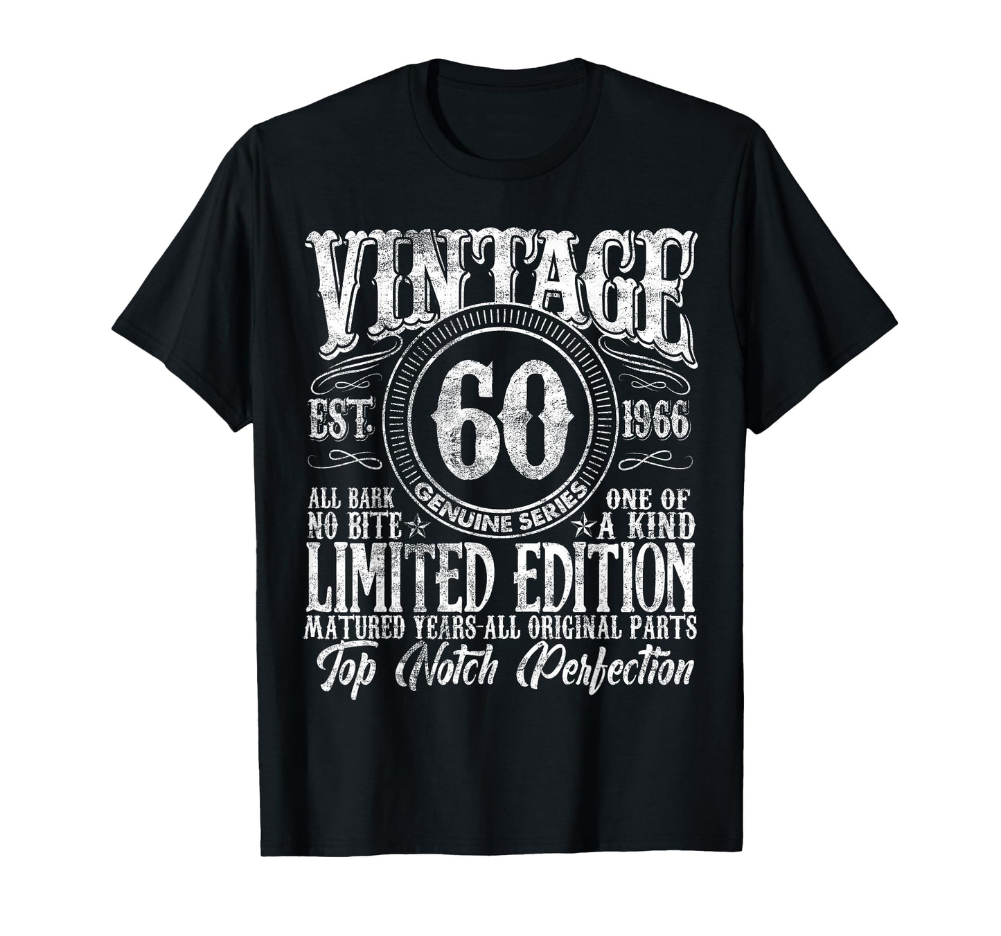 60 Year Old Gifts 1966 60Th Birthday T-Shirt - Trendy Graphic for Adults - T-Shirt, Sweatshirt, Hoodie