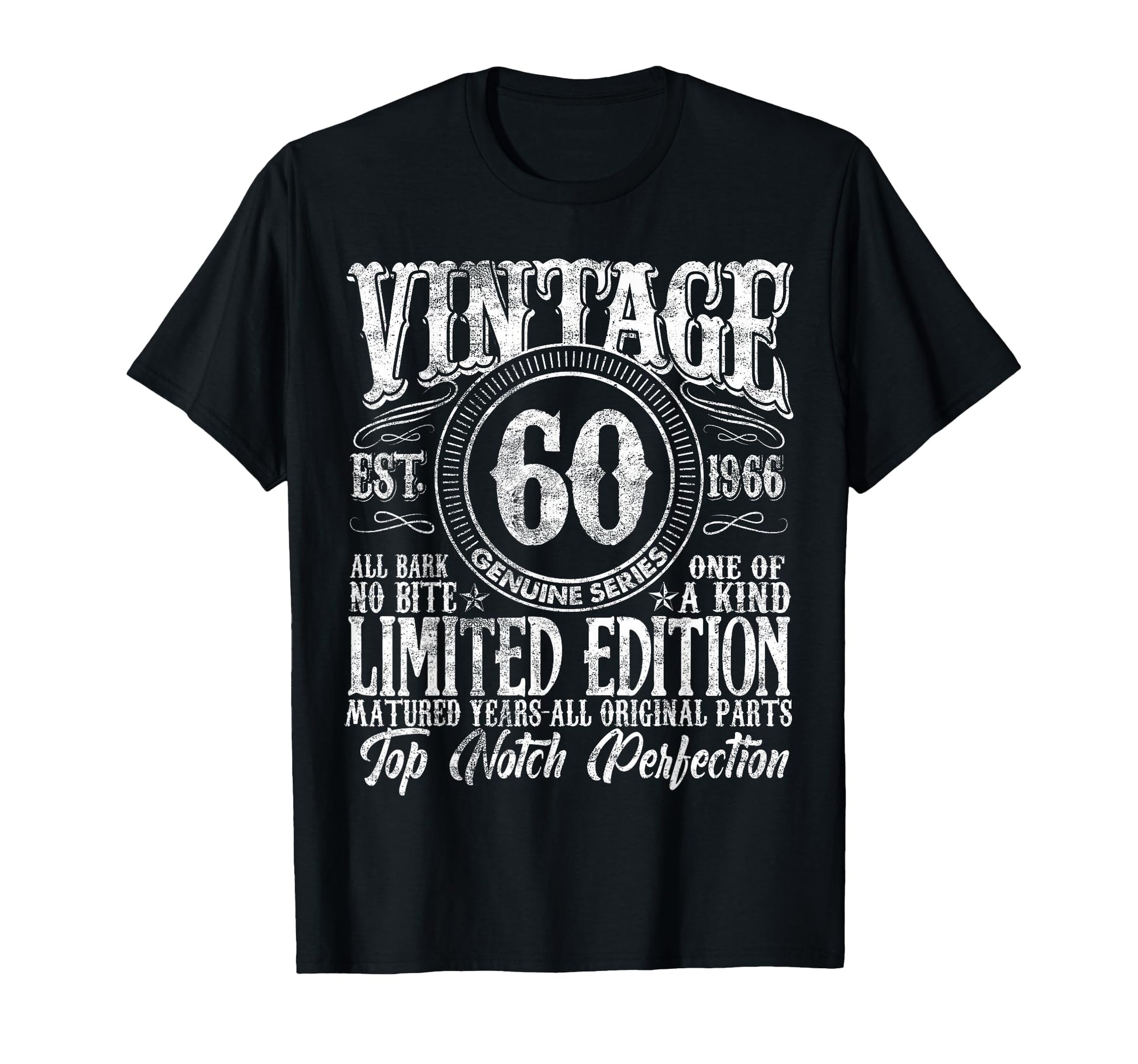 60 Year Old Gifts 1966 60Th Birthday T-Shirt - Trendy Graphic for Adults - T-Shirt, Sweatshirt, Hoodie