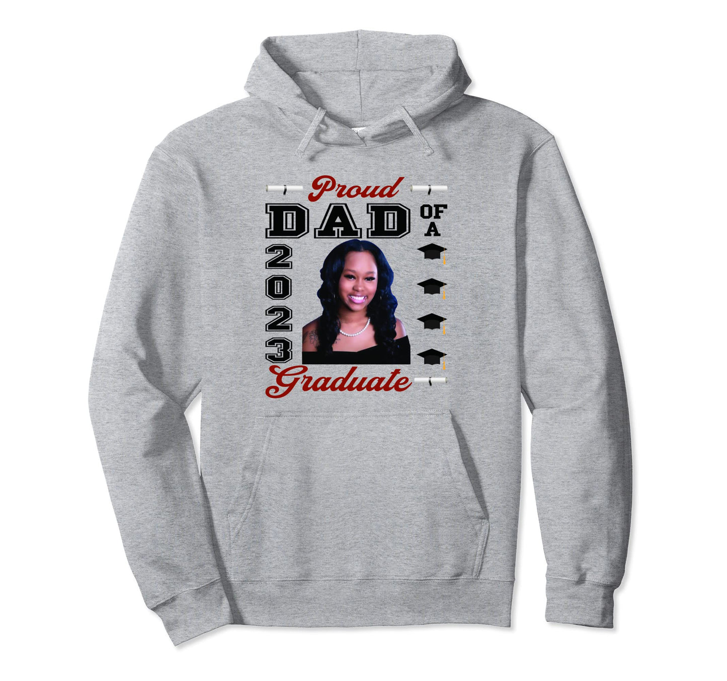 Mia Proud Dad 2023 Graduate Hoodie - Fun Novelty Design Men Women - T-Shirt, Sweatshirt, Hoodie