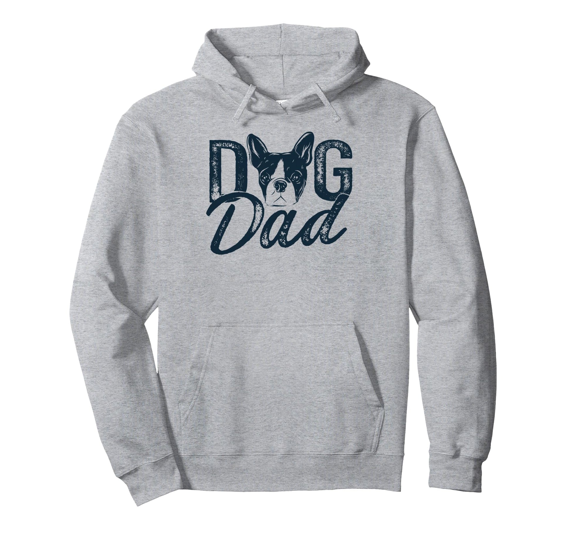 Boston Terrier Dad Dog Fathers Sweatshirt - Custom Art Print for Adults - T-Shirt, Sweatshirt, Hoodie
