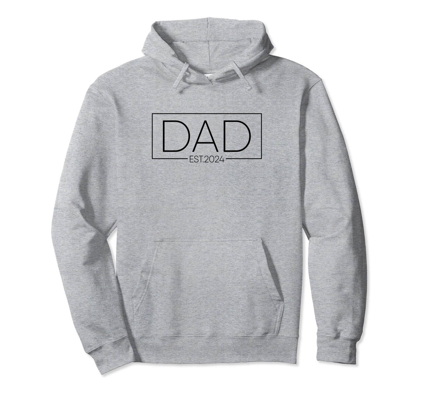Dad Est 2024 Dad Announcement Pregnancy Hoodie - Unique Graphic for Adults - T-Shirt, Sweatshirt, Hoodie