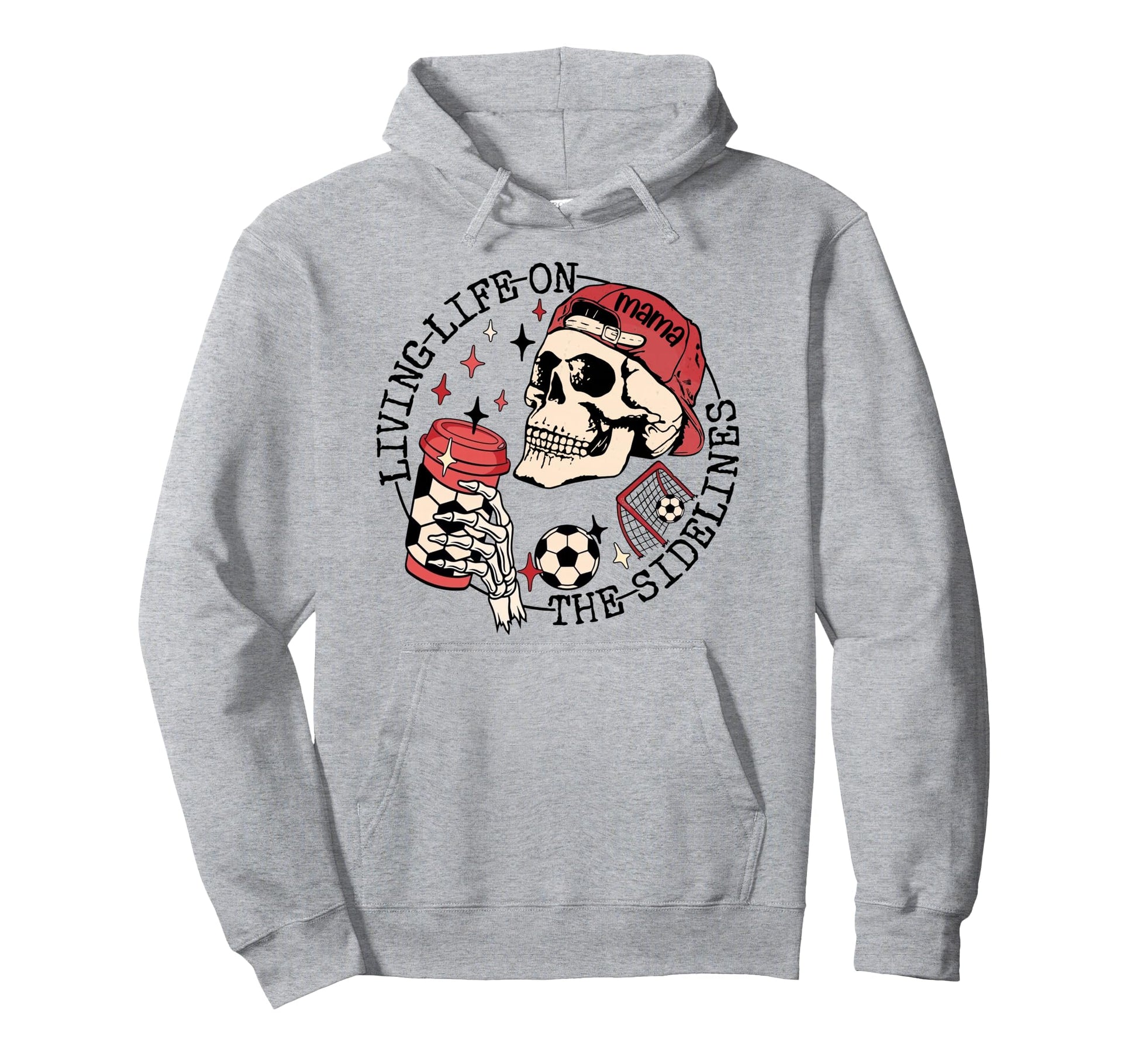 Soccer Mama Living Life Sidelines Hoodie - Minimalist Print Men Women - T-Shirt, Sweatshirt, Hoodie