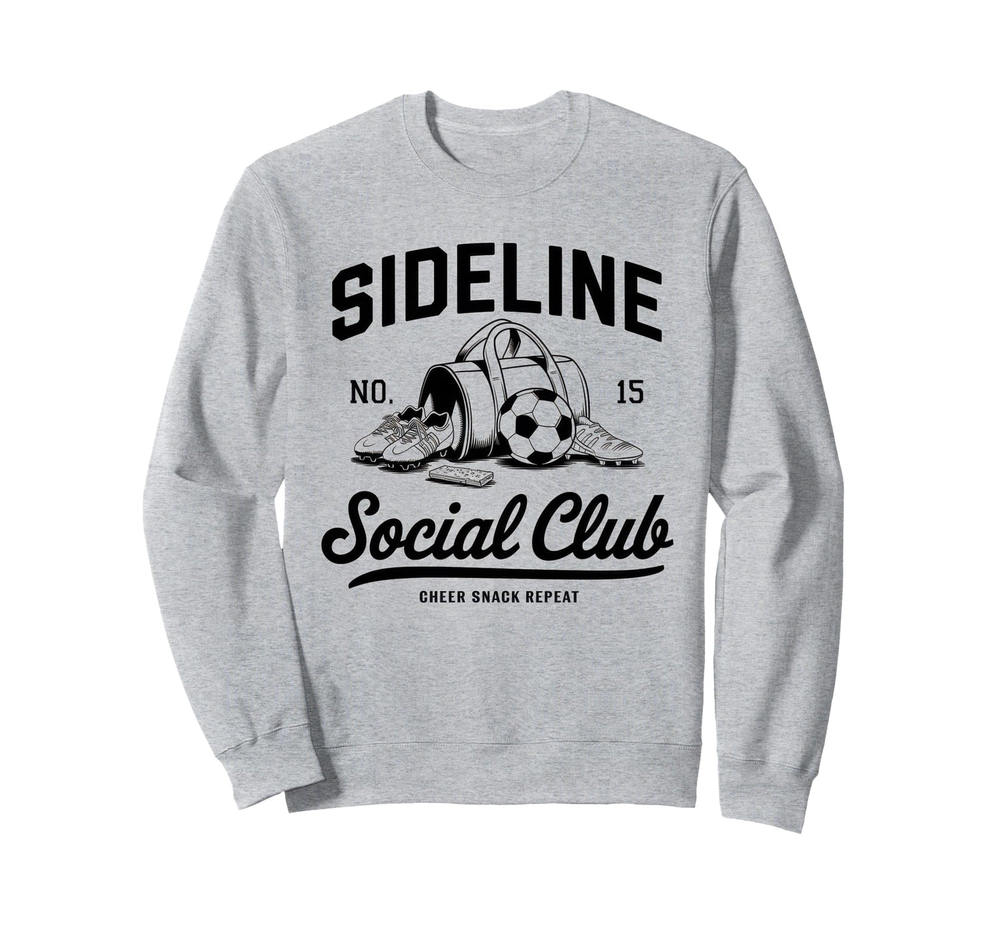 Sideline Social Club Soccer Mom Sweatshirt - Aesthetic Graphic for Adults - T-Shirt, Sweatshirt, Hoodie