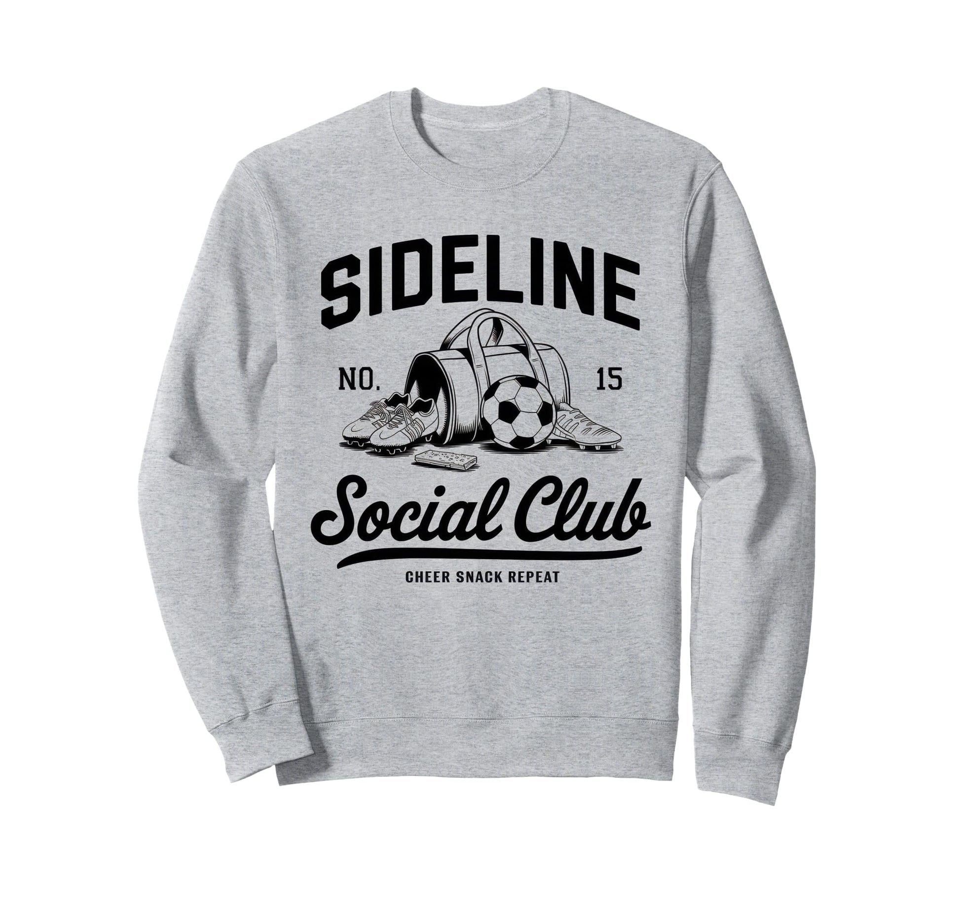 Sideline Social Club Soccer Mom Sweatshirt - Aesthetic Graphic for Adults - T-Shirt, Sweatshirt, Hoodie