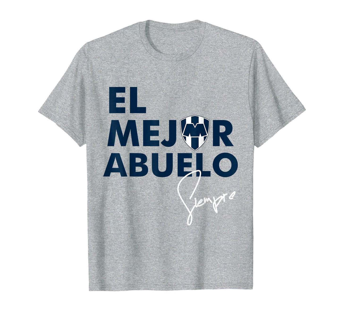 Monterrey Best Grandpa Striped Family Pride T-Shirt - Graphic Print Unisex - T-Shirt, Sweatshirt, Hoodie