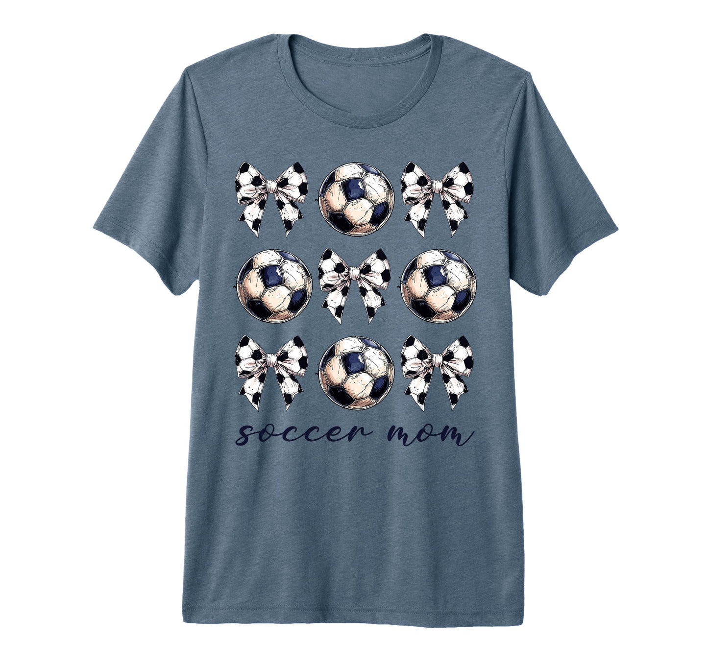 Coquette Bow Soccer Mom Soccer Lovers T-Shirt - Minimalist Print Unisex - T-Shirt, Sweatshirt, Hoodie
