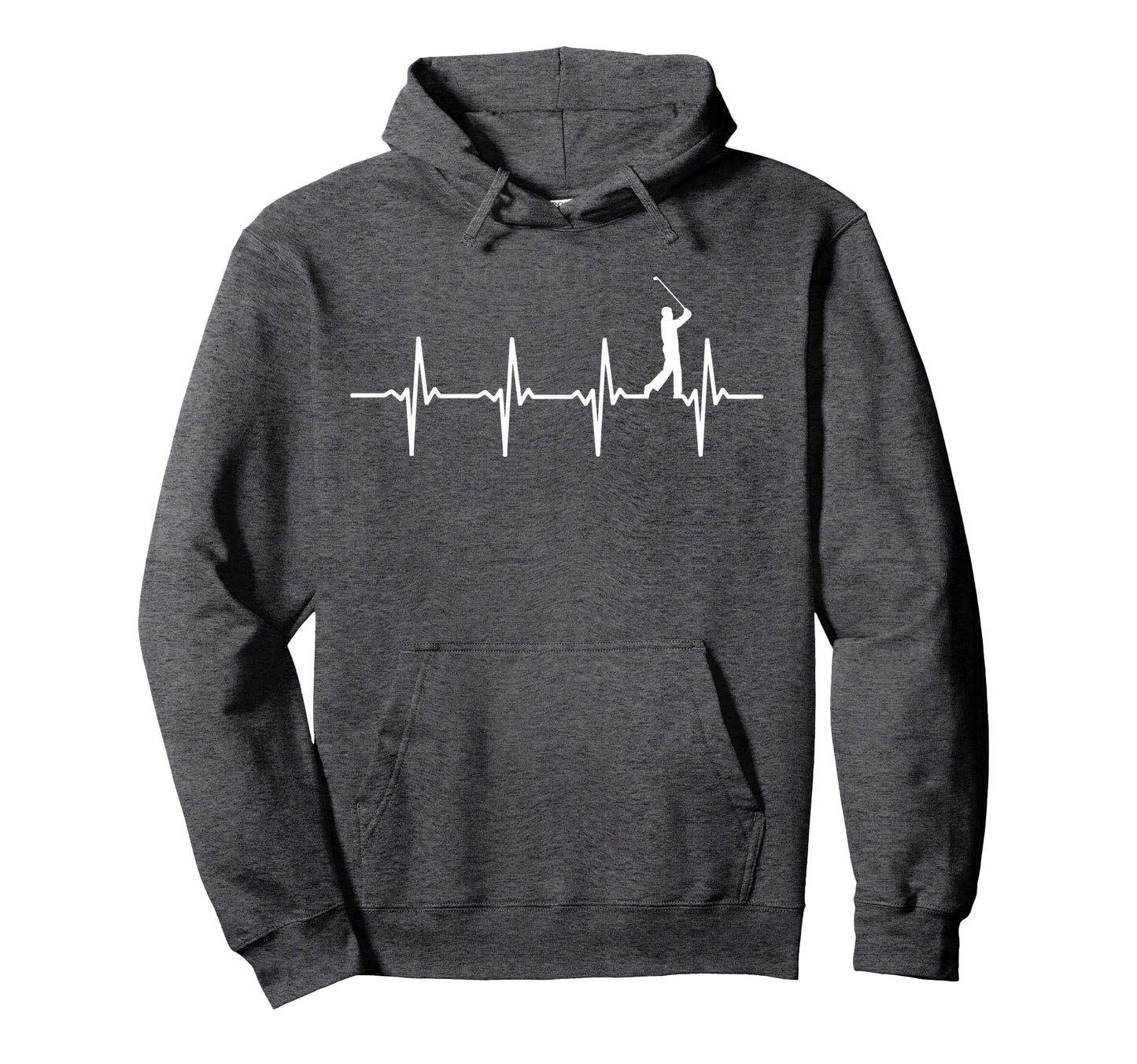 Golf Heartbeat Gift Golfers Golf Hoodie - Aesthetic Graphic Men Women - T-Shirt, Sweatshirt, Hoodie