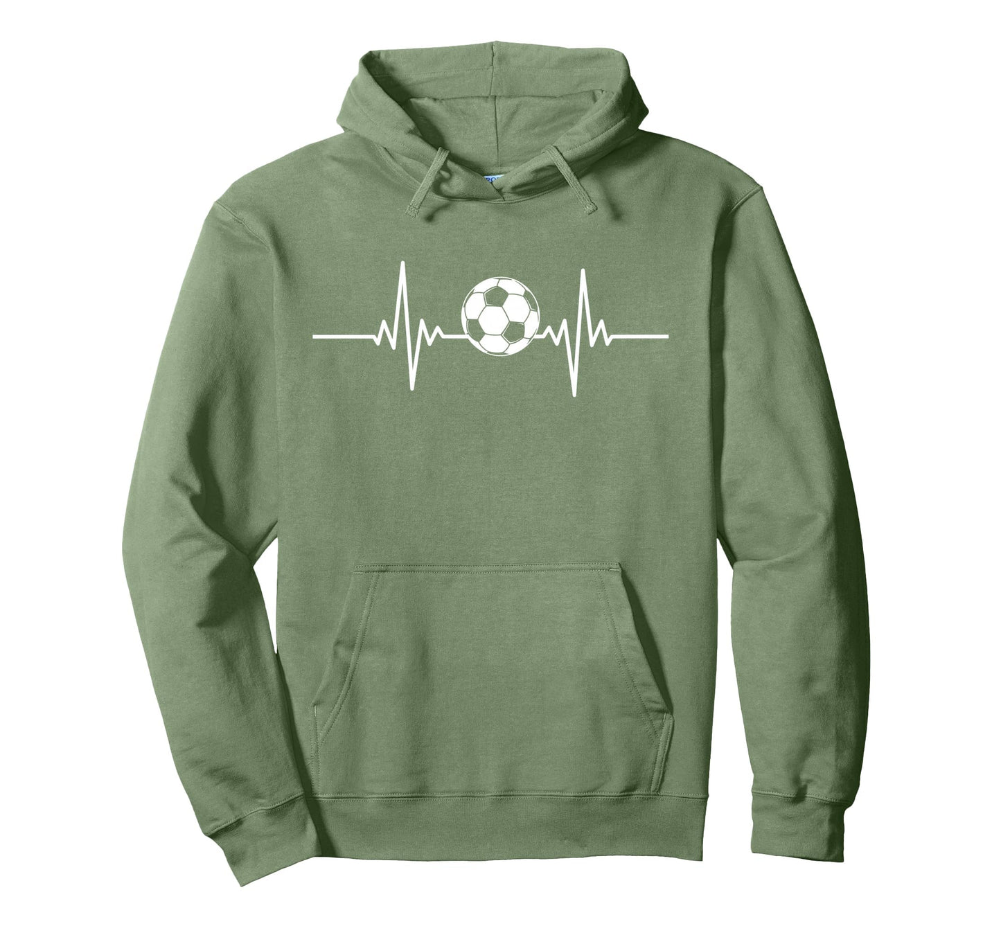 Soccer Heartbeat Soccer Ball Heartbeat Hoodie - Graphic Print Unisex - T-Shirt, Sweatshirt, Hoodie