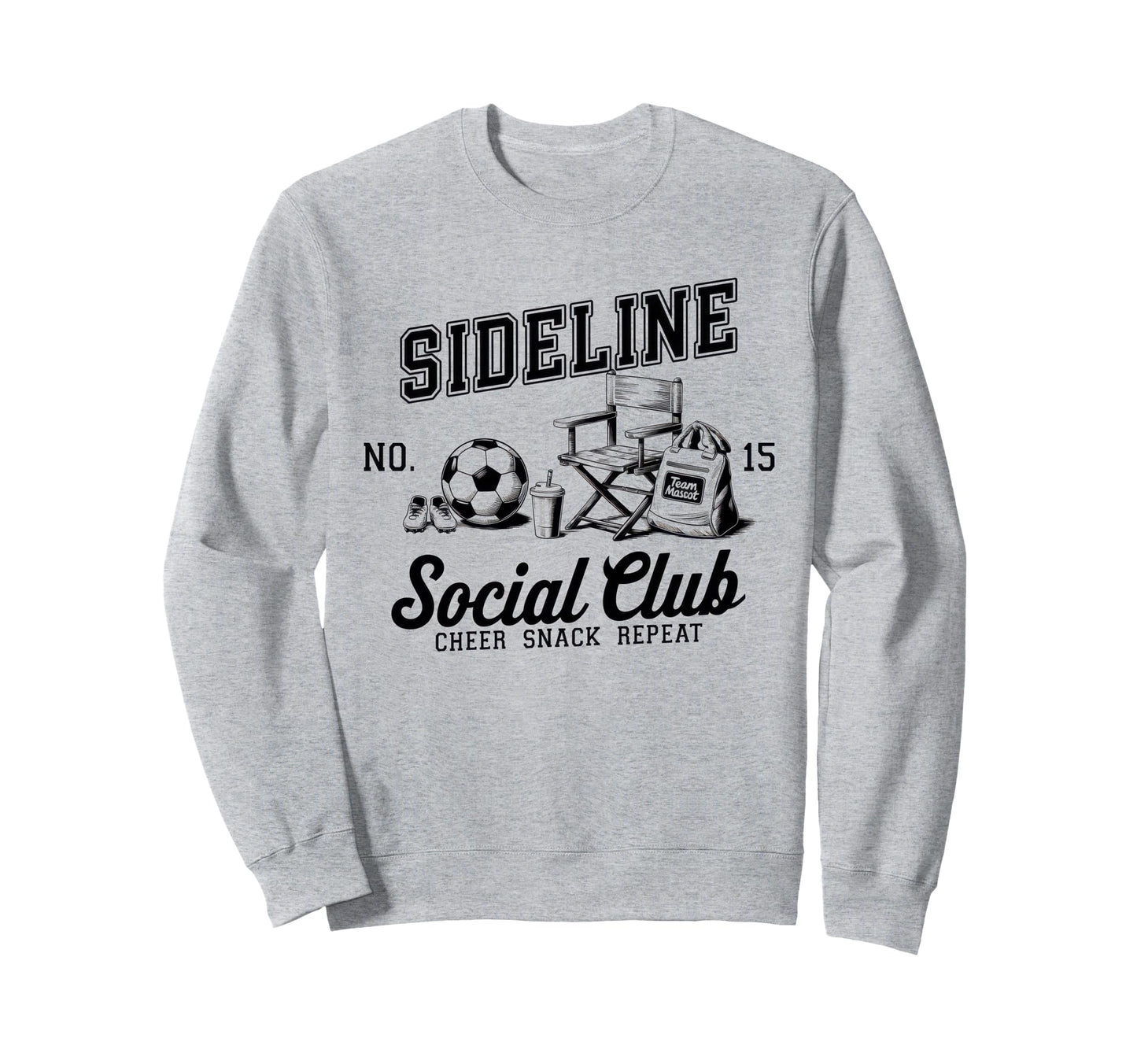 Sideline Social Club Soccer Mom Game Sweatshirt - Minimalist Print Unisex - T-Shirt, Sweatshirt, Hoodie