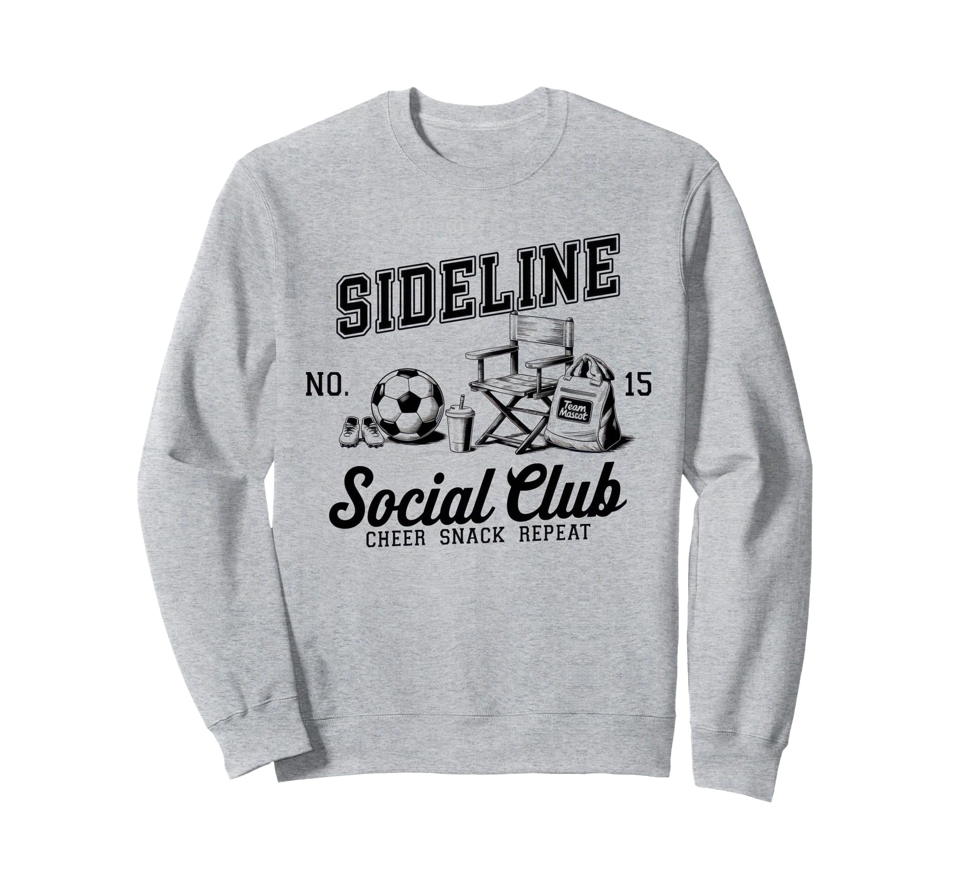 Sideline Social Club Soccer Mom Game Sweatshirt - Minimalist Print Unisex - T-Shirt, Sweatshirt, Hoodie