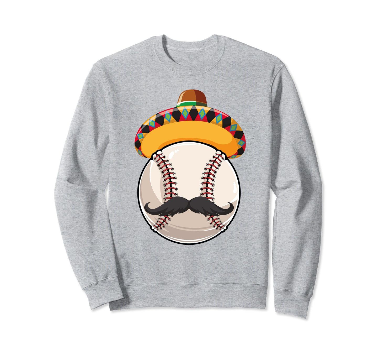 Funny Mexican Baseball Lover Sweatshirt - Graphic Print for Adults - T-Shirt, Sweatshirt, Hoodie