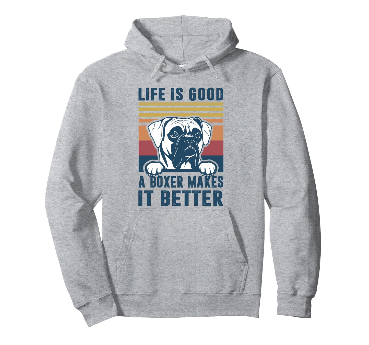 Boxer Dog Gifts Boxer Dog Dad Mom Hoodie - Casual Everyday Wear for Adults - T-Shirt, Sweatshirt, Hoodie