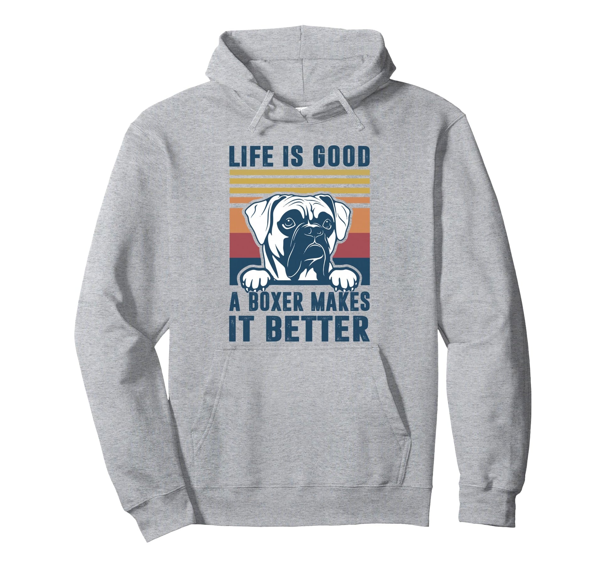 Boxer Dog Gifts Boxer Dog Dad Mom Hoodie - Casual Everyday Wear for Adults - T-Shirt, Sweatshirt, Hoodie