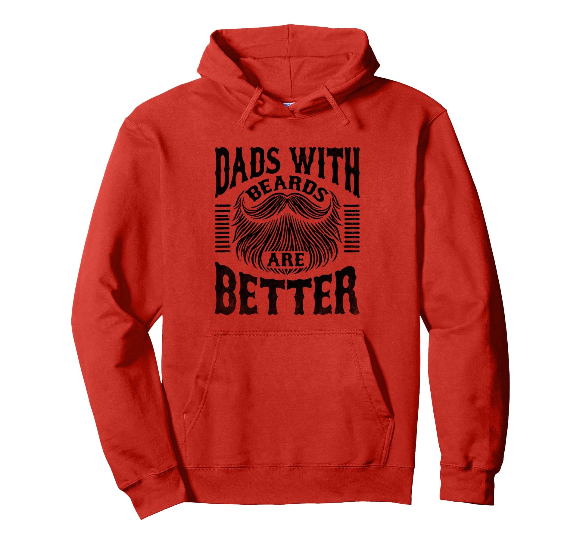 Dads Beards Are Better Bearded Beard Hoodie - Minimalist Print for Adults - T-Shirt, Sweatshirt, Hoodie