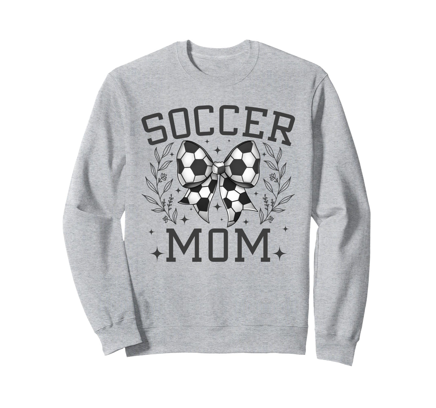 Coquette Bow Soccer Mom Game Day Sweatshirt - Minimalist Print Unisex - T-Shirt, Sweatshirt, Hoodie