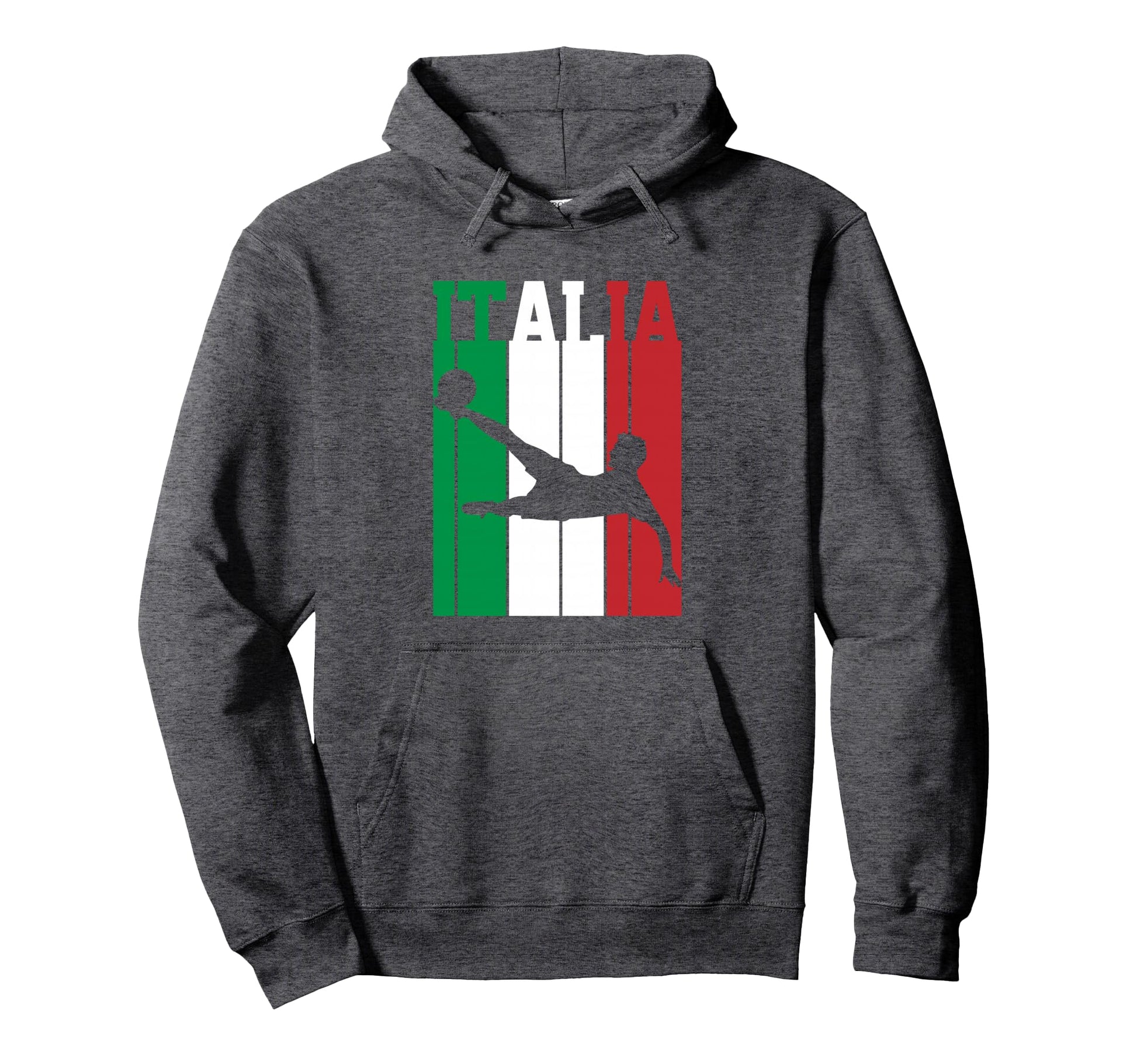 Italy Flag Italian Pride Soccer Hoodie - Fun Novelty Design Unisex - T-Shirt, Sweatshirt, Hoodie
