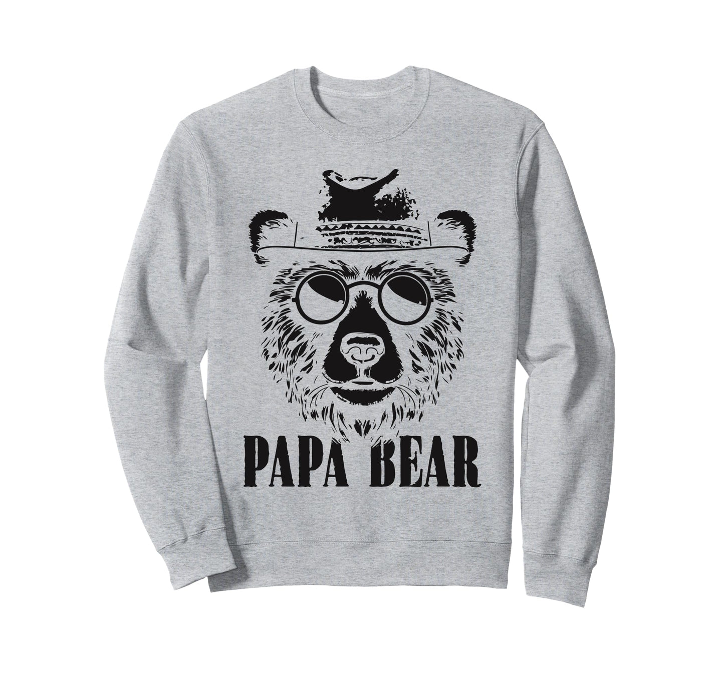 Papa Bear Sunglass Funny Fathers Day Sweatshirt - Graphic Print Men Women - T-Shirt, Sweatshirt, Hoodie