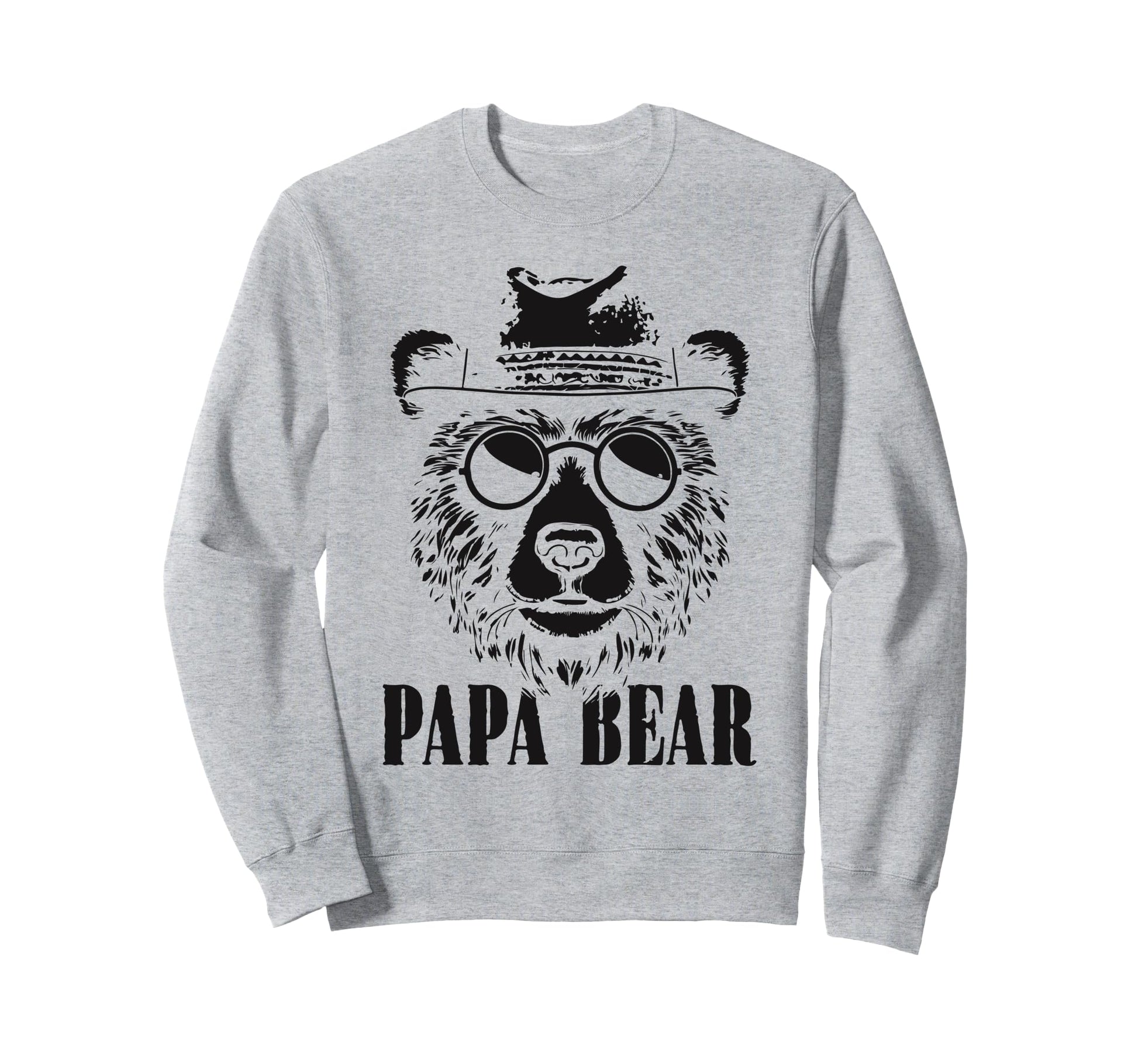 Papa Bear Sunglass Funny Fathers Day Sweatshirt - Graphic Print Men Women - T-Shirt, Sweatshirt, Hoodie