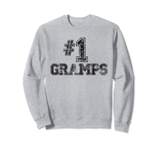 1 Gramps Number One Sports Fathers Sweatshirt - Minimalist Print Men Women - T-Shirt, Sweatshirt, Hoodie