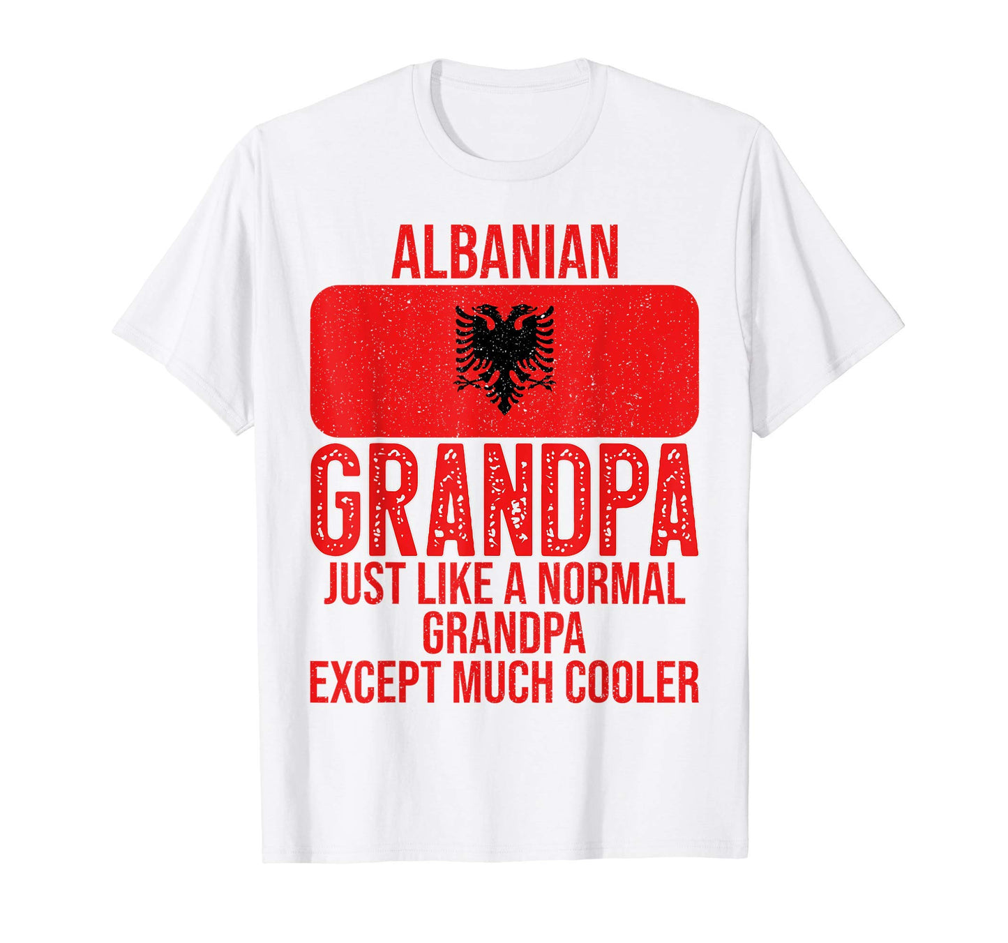 Mens Albanian Grandpa Albania Flag T-Shirt - Unique Graphic Men Women - T-Shirt, Sweatshirt, Hoodie
