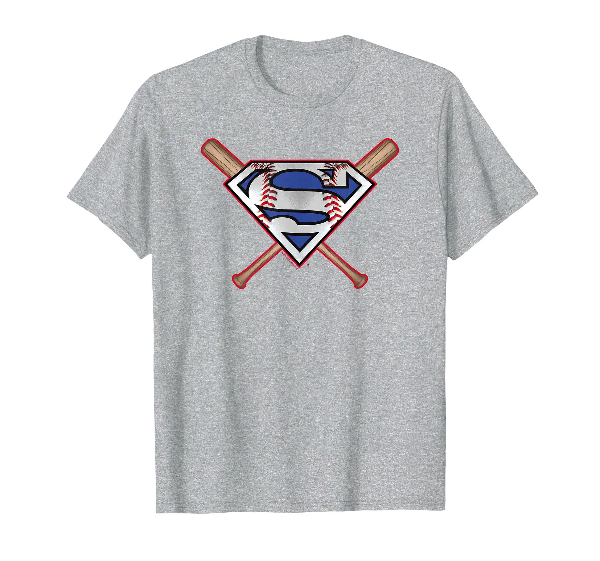 Superman Baseball Shield T-Shirt - Custom Art Print Unisex - T-Shirt, Sweatshirt, Hoodie