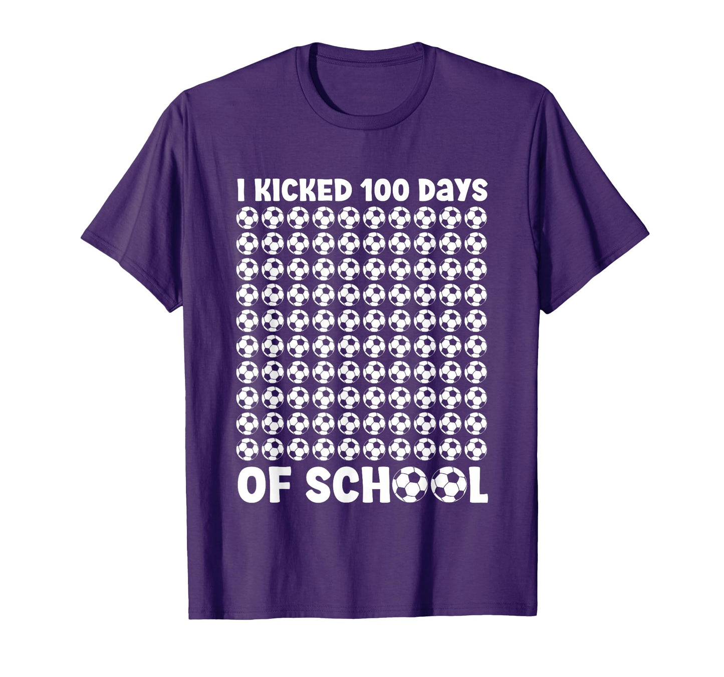 100 Days School Soccer 100Th Day T-Shirt - Minimalist Print Men Women - T-Shirt, Sweatshirt, Hoodie