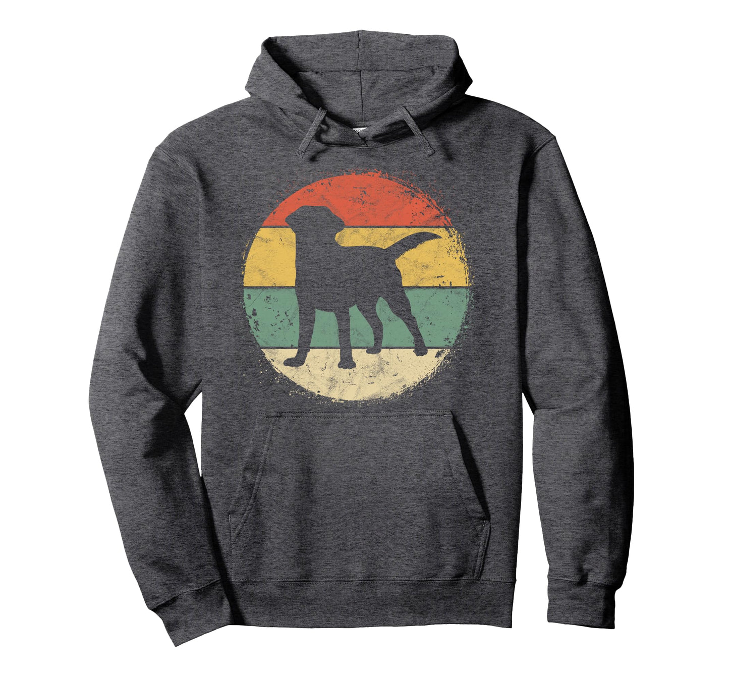 Circular Labrador Owner Gift Golden Black Hoodie - Minimalist Print Unisex - T-Shirt, Sweatshirt, Hoodie
