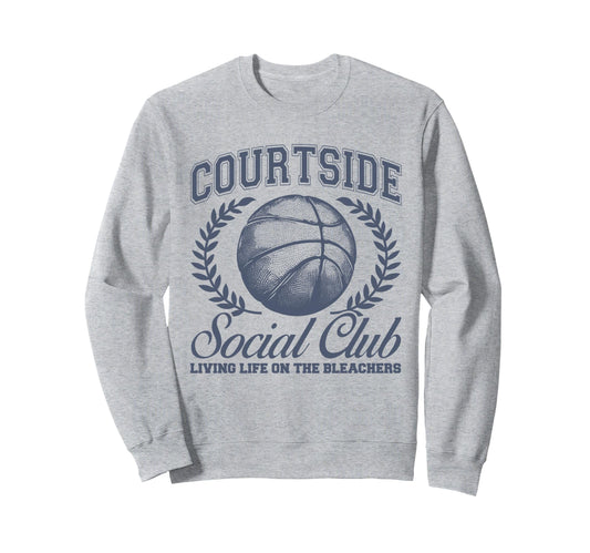 Basketball Mom Matching Courtside Sweatshirt - Minimalist Print for Adults - T-Shirt, Sweatshirt, Hoodie