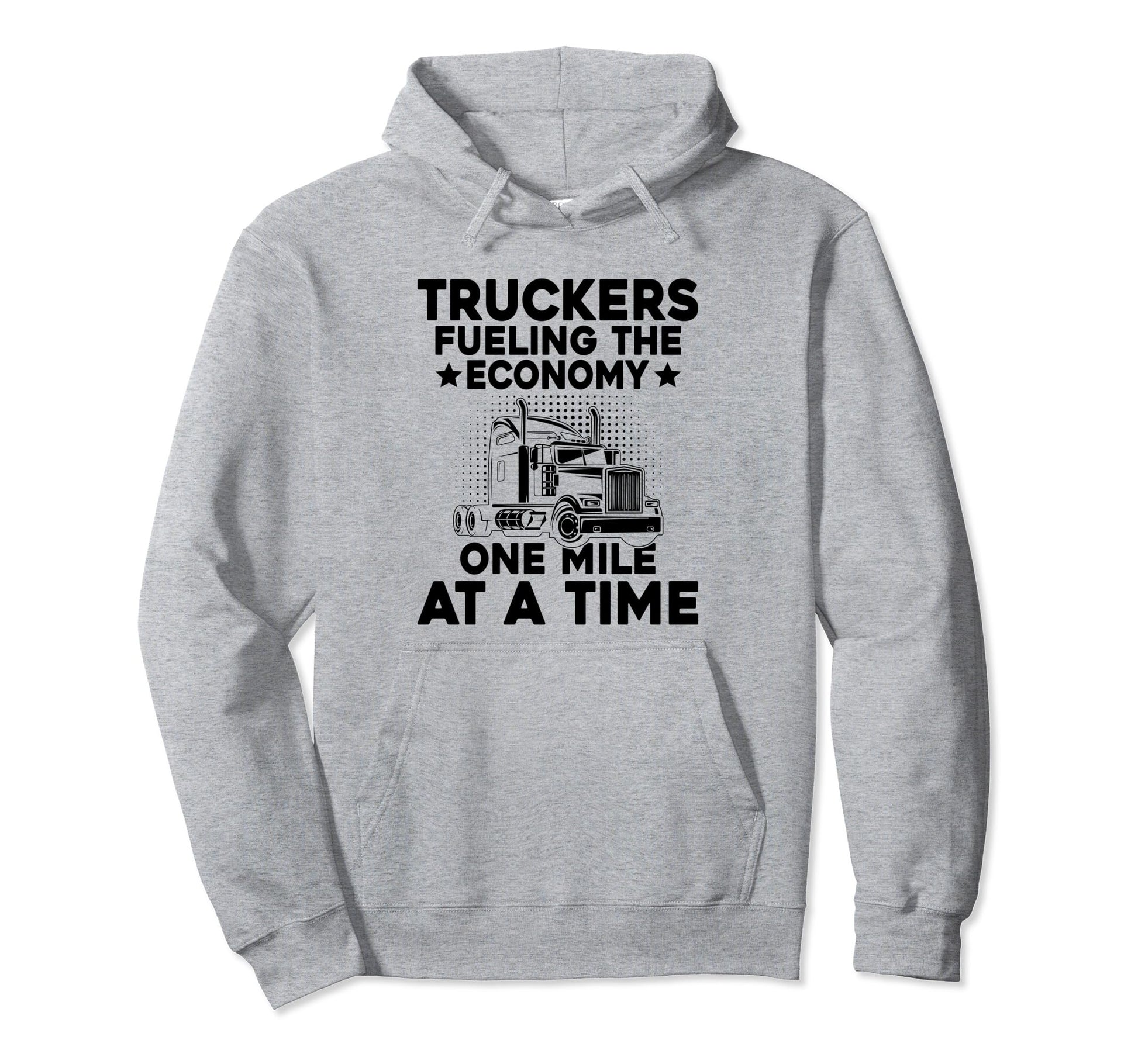 Trucker Driving Dad Trucker Father Hoodie - Minimalist Print for Adults - T-Shirt, Sweatshirt, Hoodie