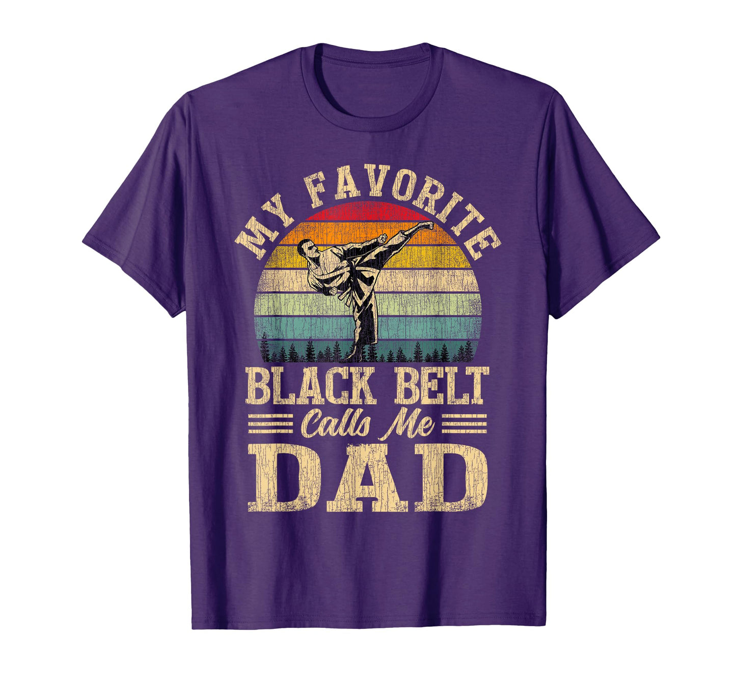 My Favorite Black Belt Calls Me Dad T-Shirt - Minimalist Print for Adults - T-Shirt, Sweatshirt, Hoodie