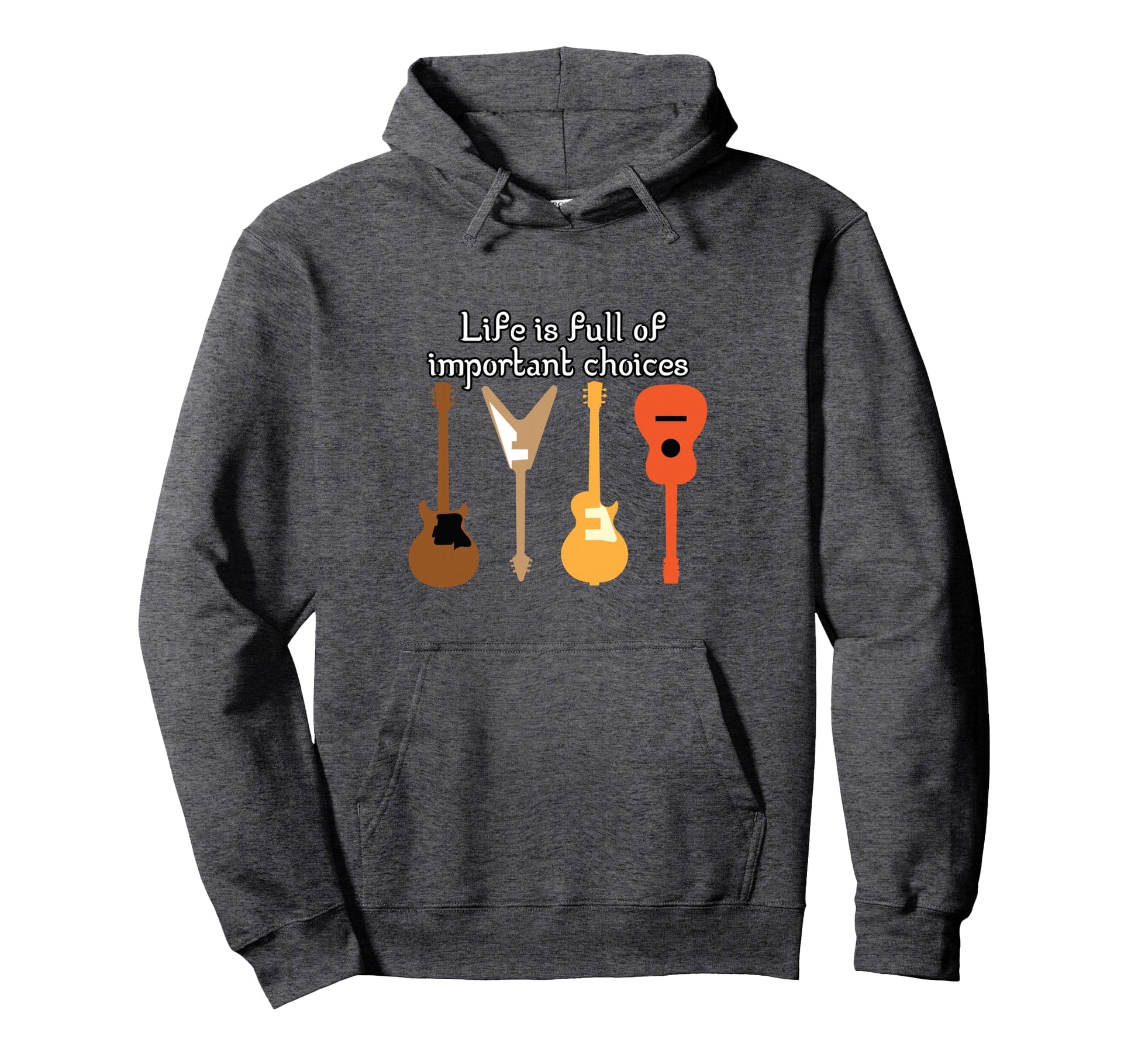 Musical Instruments Tees Gifts Guitar Hoodie - Aesthetic Graphic Men Women - T-Shirt, Sweatshirt, Hoodie