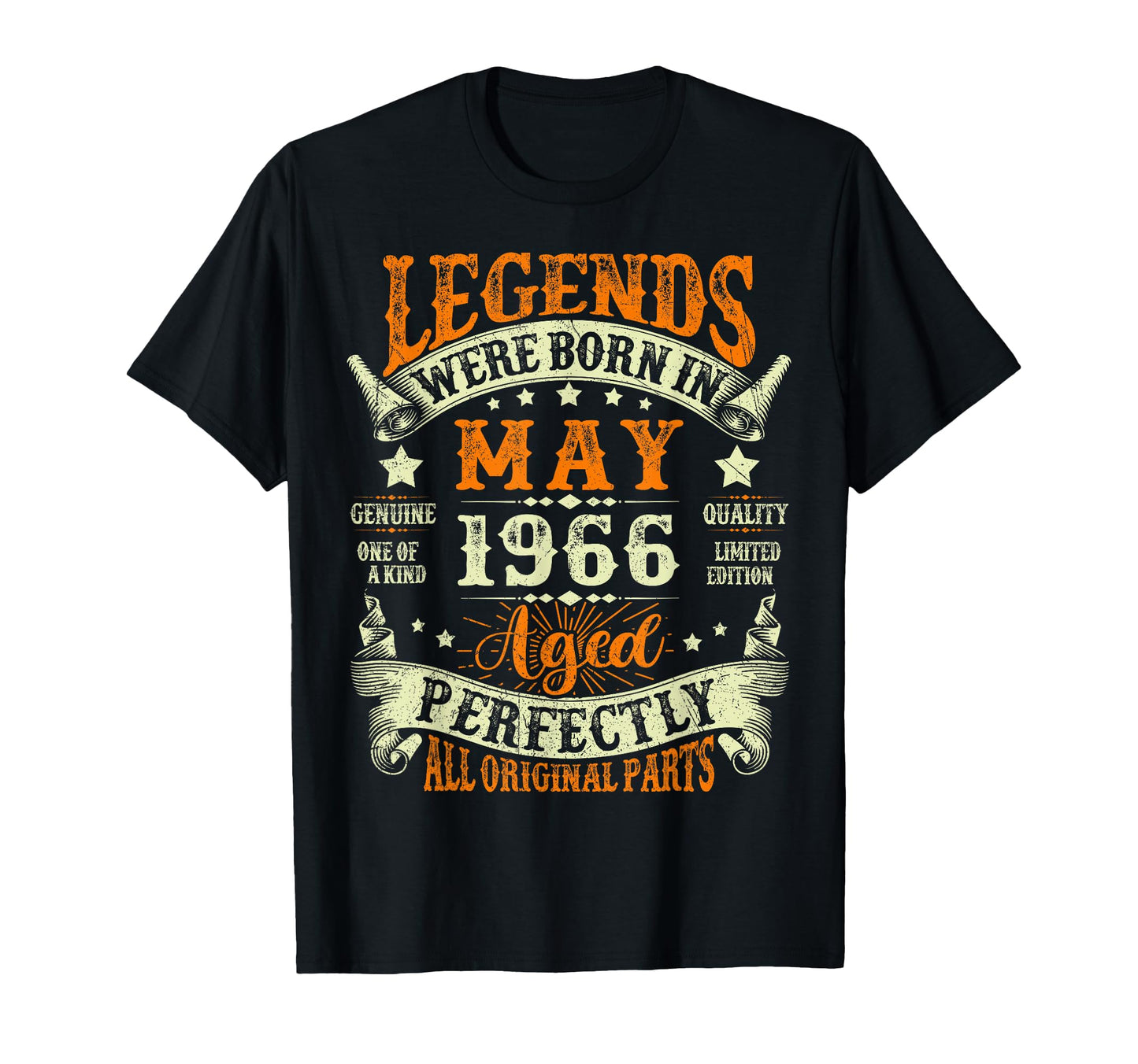 Legends Were Born May 1966 60Th Birthday T-Shirt - Minimalist Print Unisex - T-Shirt, Sweatshirt, Hoodie