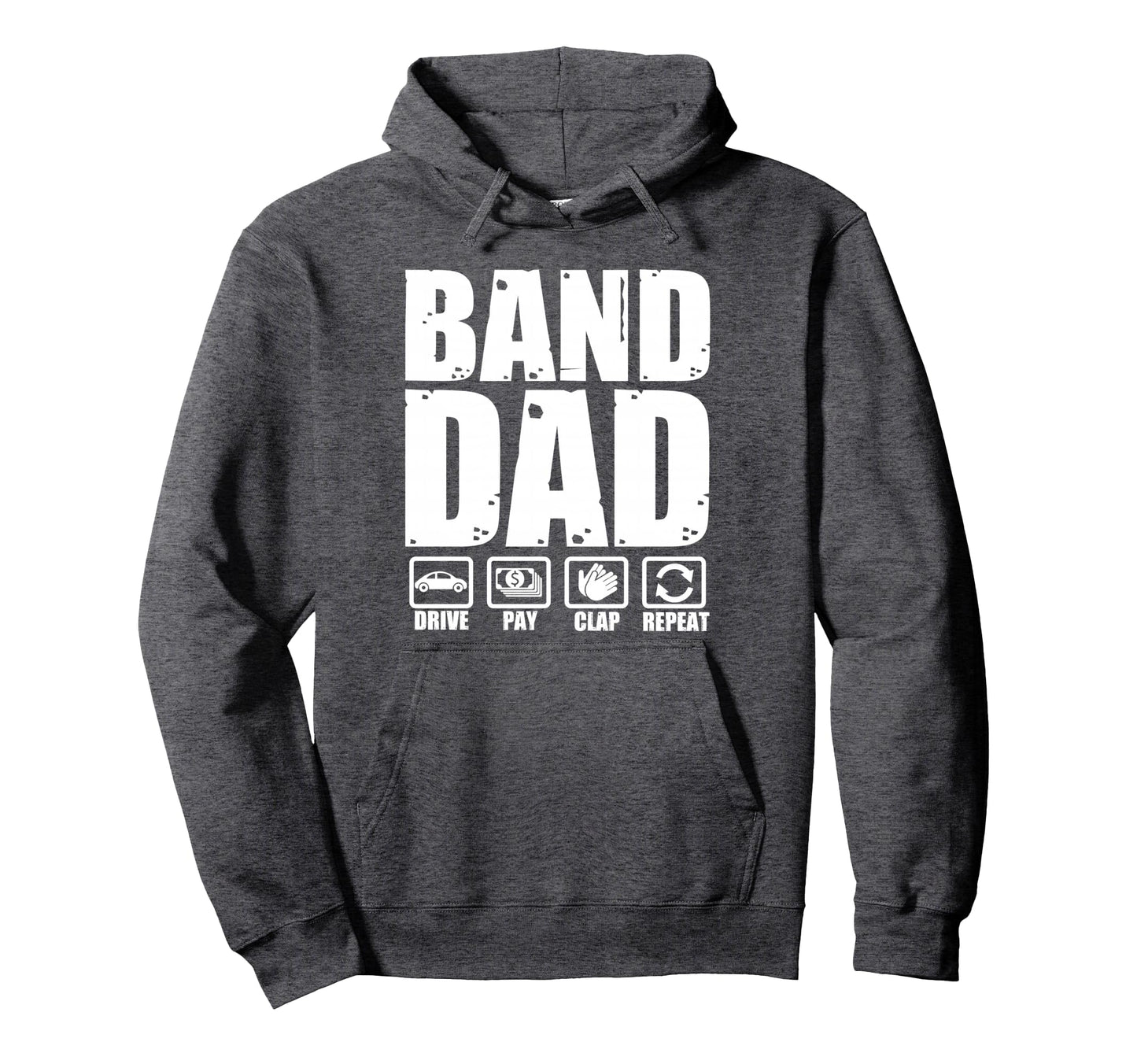 Funny Marching Band Dad Father Fathers Day Hoodie - Unique Graphic Unisex - T-Shirt, Sweatshirt, Hoodie