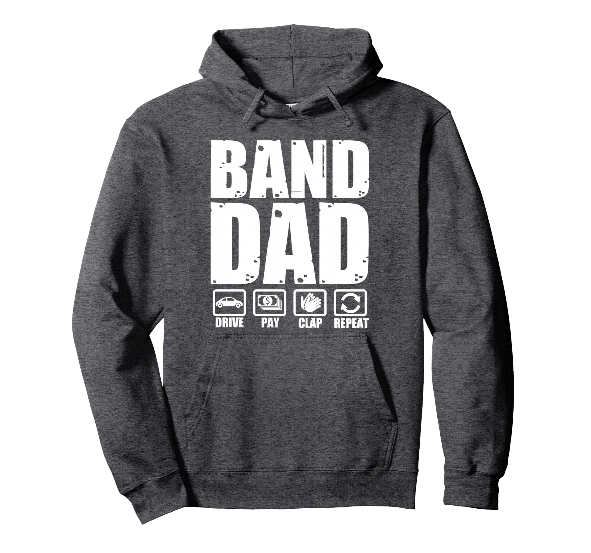 Funny Marching Band Dad Father Fathers Day Hoodie - Unique Graphic Unisex - T-Shirt, Sweatshirt, Hoodie
