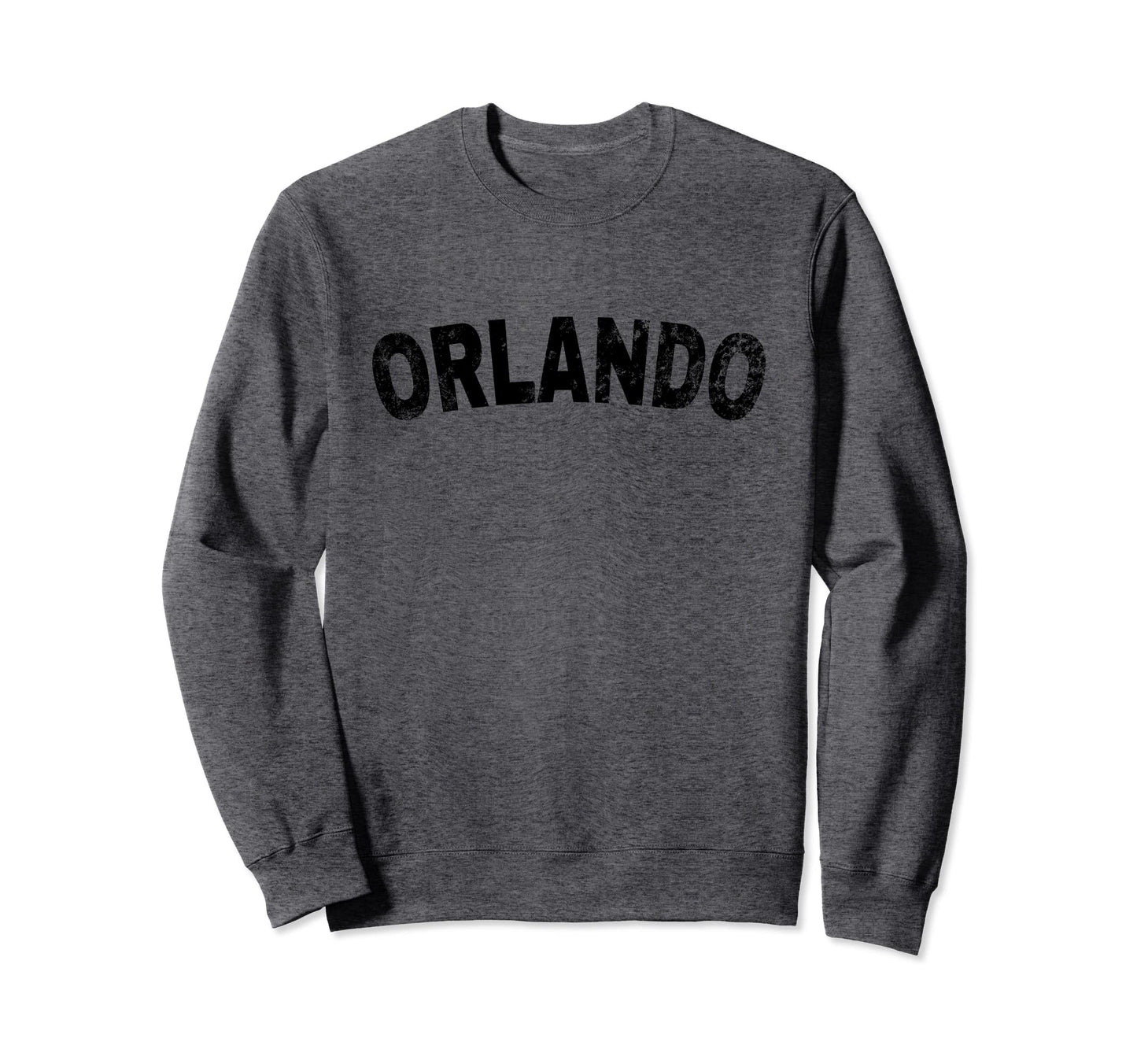 Orlando Black Text Sweatshirt - Casual Everyday Wear Men Women - T-Shirt, Sweatshirt, Hoodie