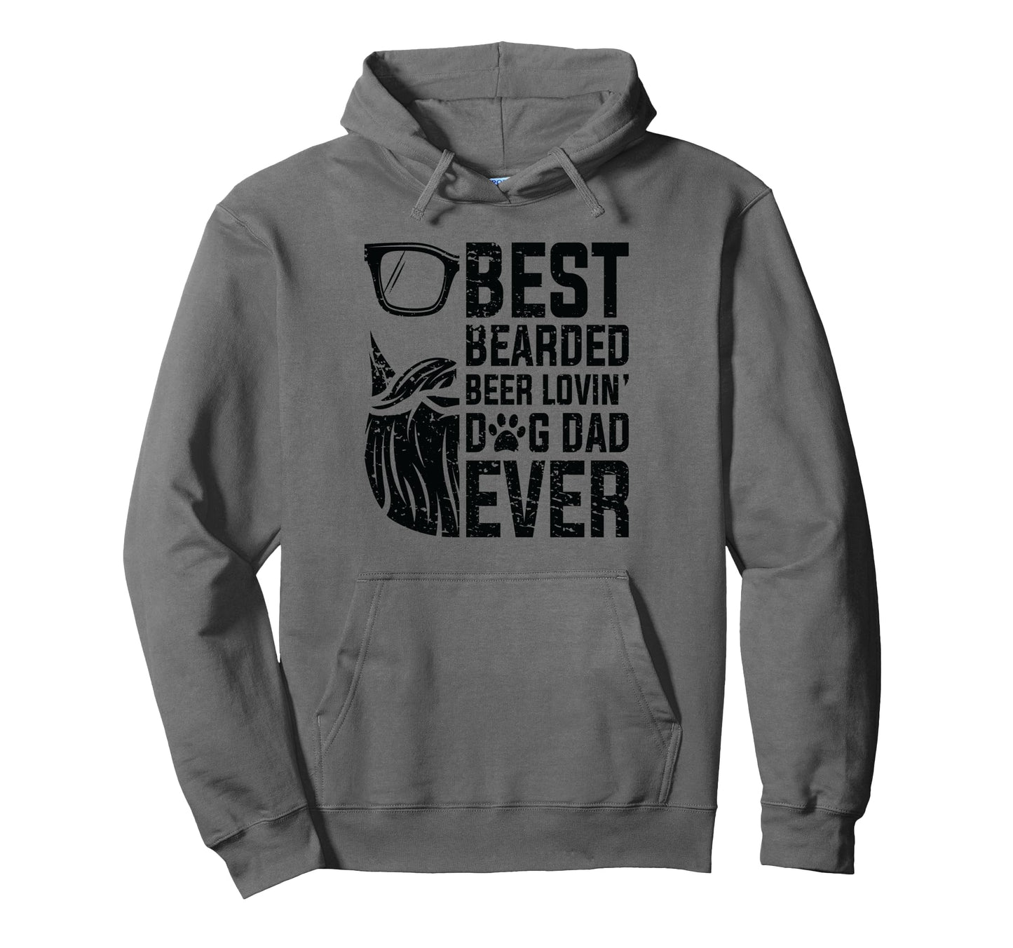 Best Bearded Beer Lovin Dog Dad Pet Lover Hoodie - Graphic Print Unisex - T-Shirt, Sweatshirt, Hoodie