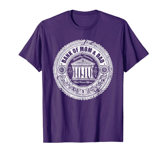 Bank Mom Dad S Funny Bank Stamp S T-Shirt - Streetwear Style Men Women - T-Shirt, Sweatshirt, Hoodie