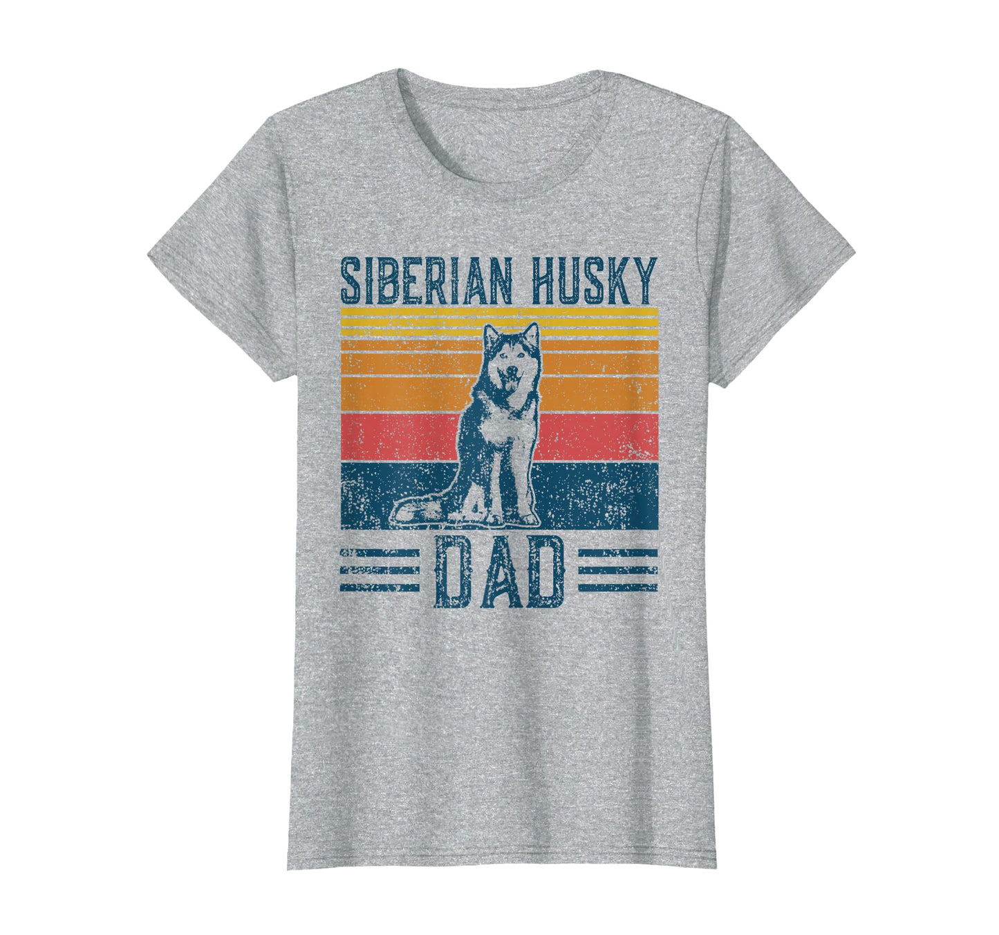 Dog Husky Dad Siberian Husky Dad T-Shirt - Aesthetic Graphic Unisex - T-Shirt, Sweatshirt, Hoodie