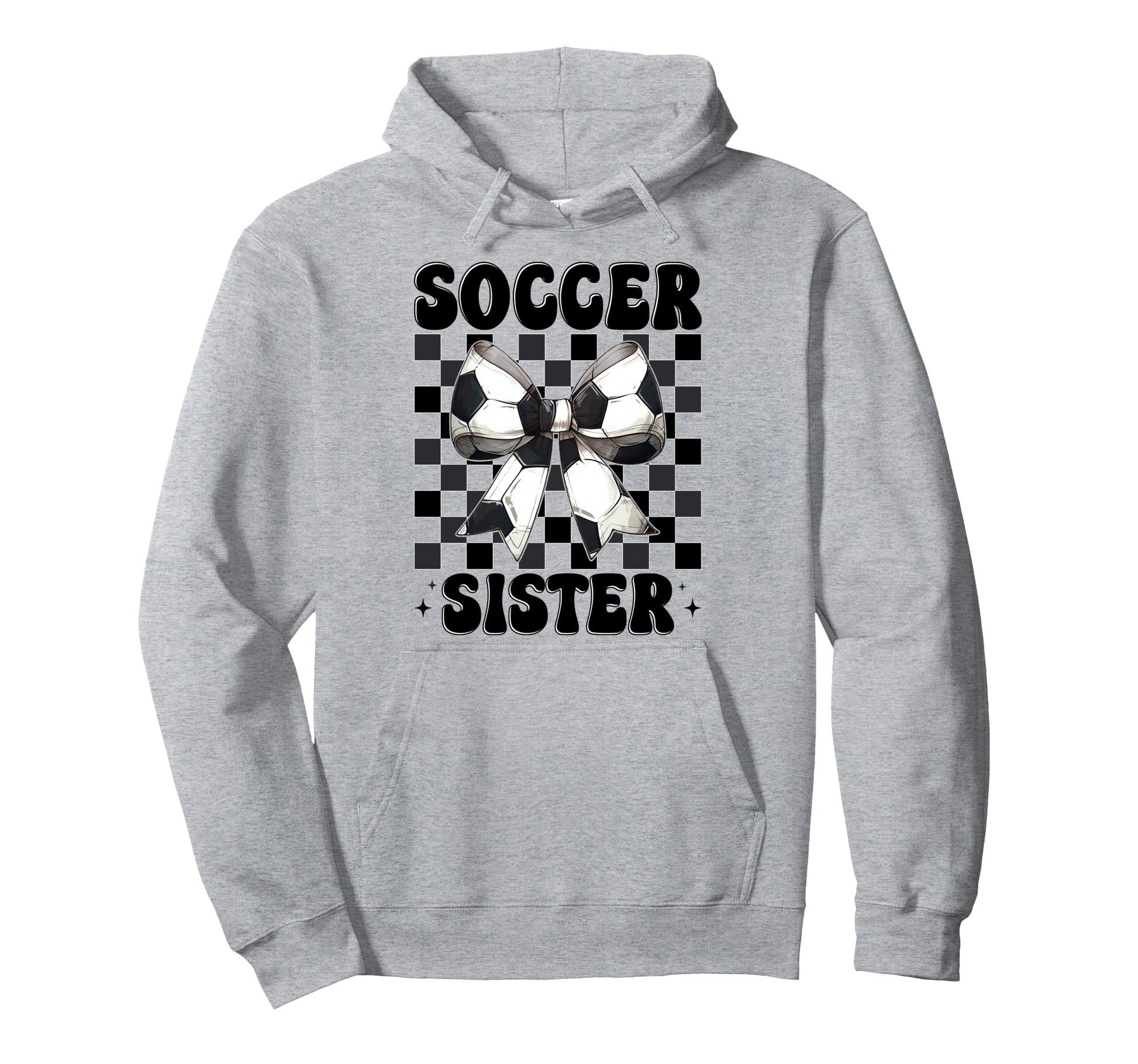 Soccer Sister Soccer Sis Coquette Bow Hoodie - Streetwear Style for Adults - T-Shirt, Sweatshirt, Hoodie