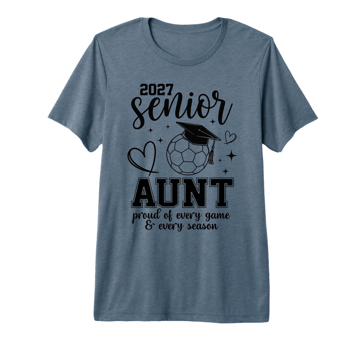 2027 Senior Soccer Aunt Proud Family T-Shirt - Fun Novelty Design Unisex - T-Shirt, Sweatshirt, Hoodie