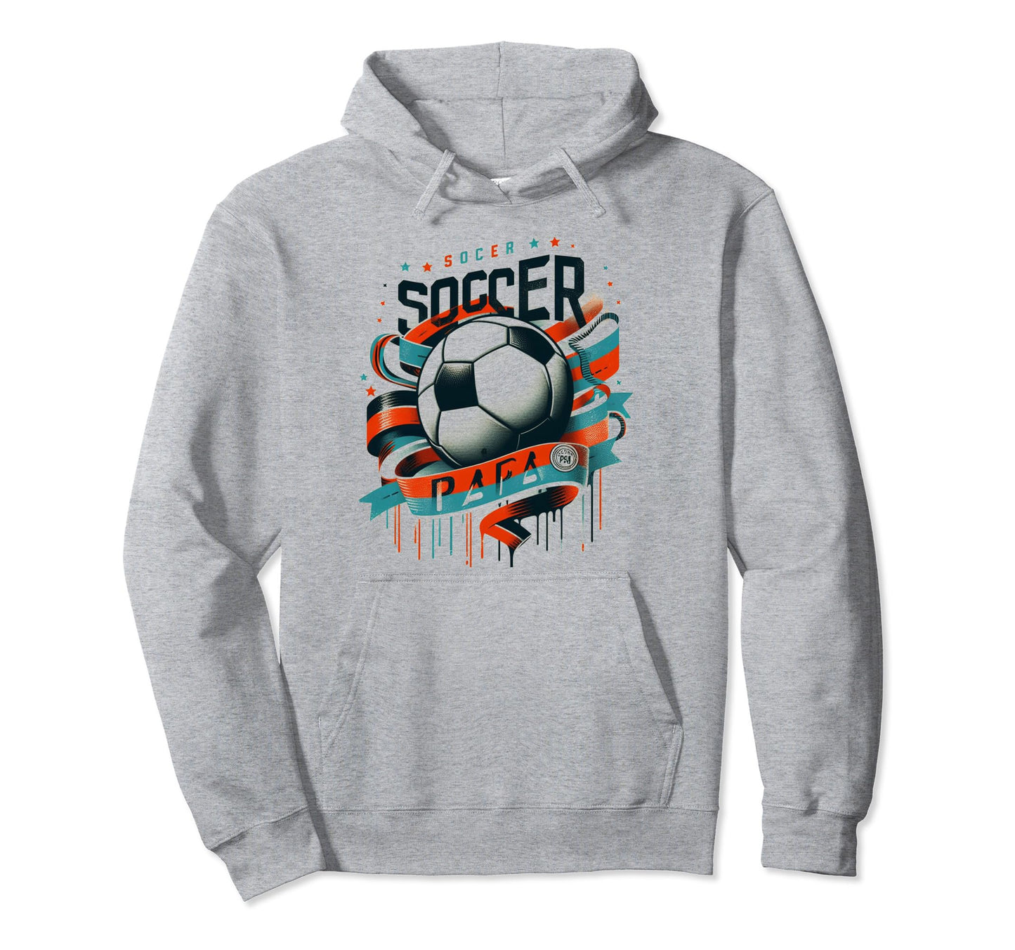 Soccer Papa Family Matching Dad Hoodie - Casual Everyday Wear for Adults - T-Shirt, Sweatshirt, Hoodie