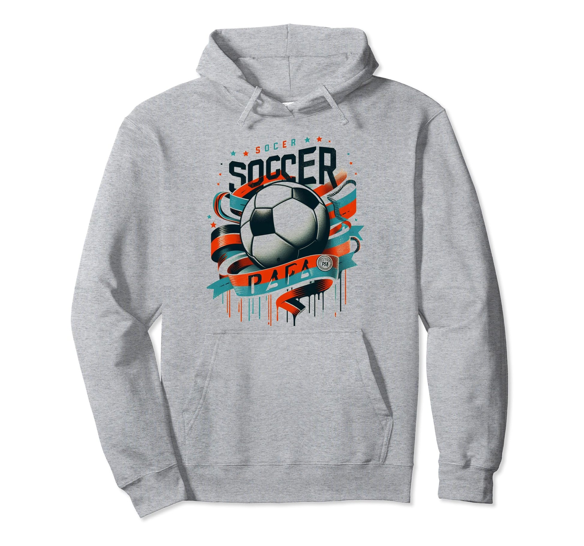 Soccer Papa Family Matching Dad Hoodie - Casual Everyday Wear for Adults - T-Shirt, Sweatshirt, Hoodie
